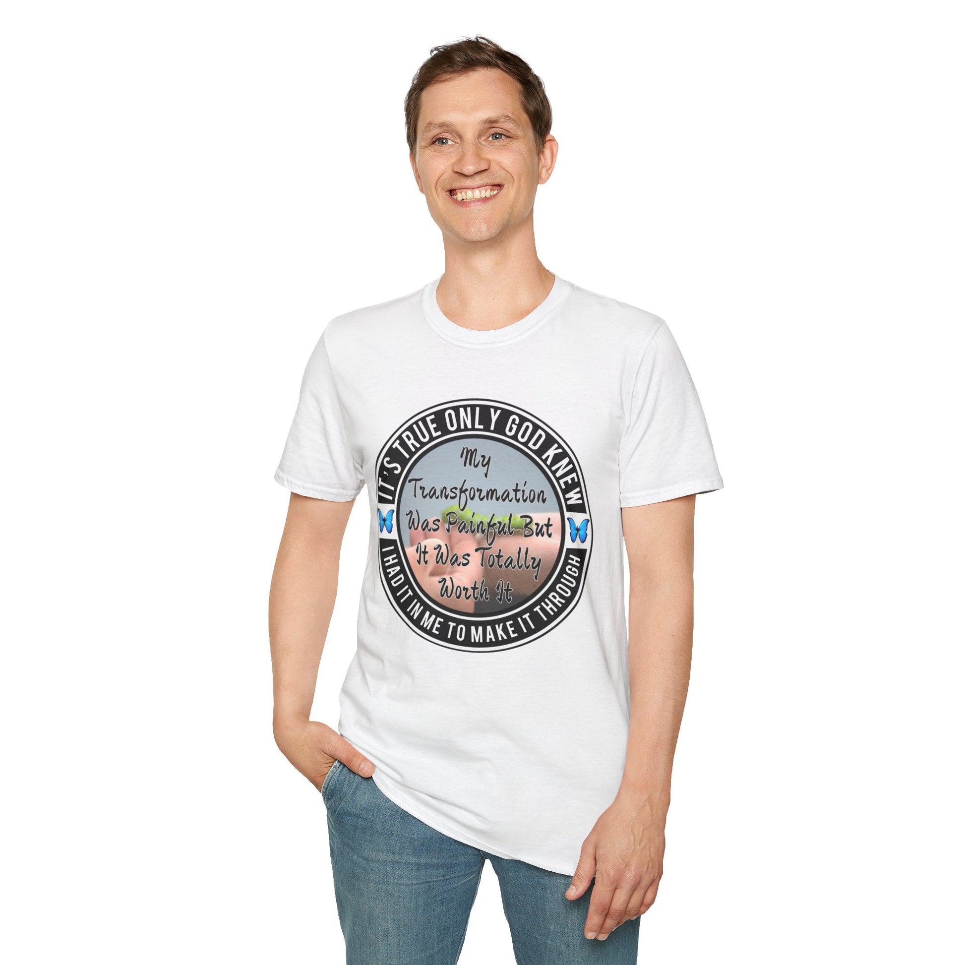 Psalms Angels "Transformative" Graphic Unisex White Tee Armour