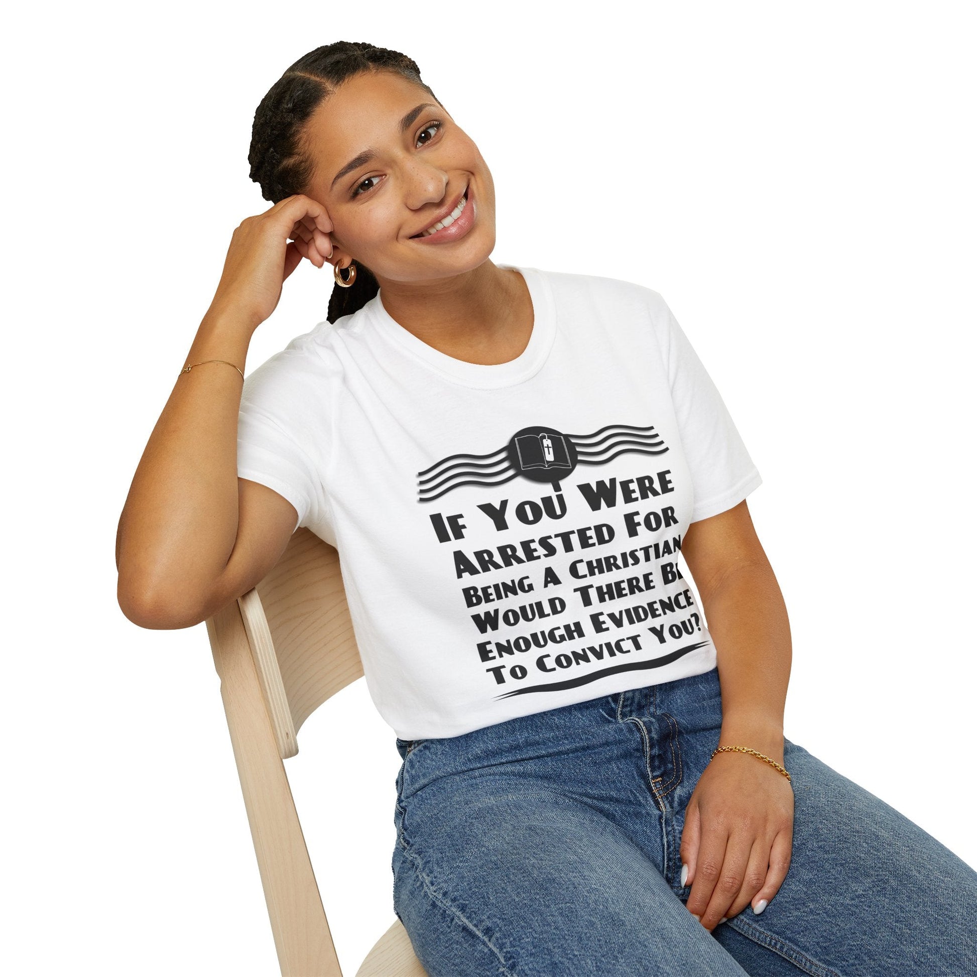 Psalms Angels "How Does Anyone Know You’re A Christian" Graphic Unisex White Tee Armour
