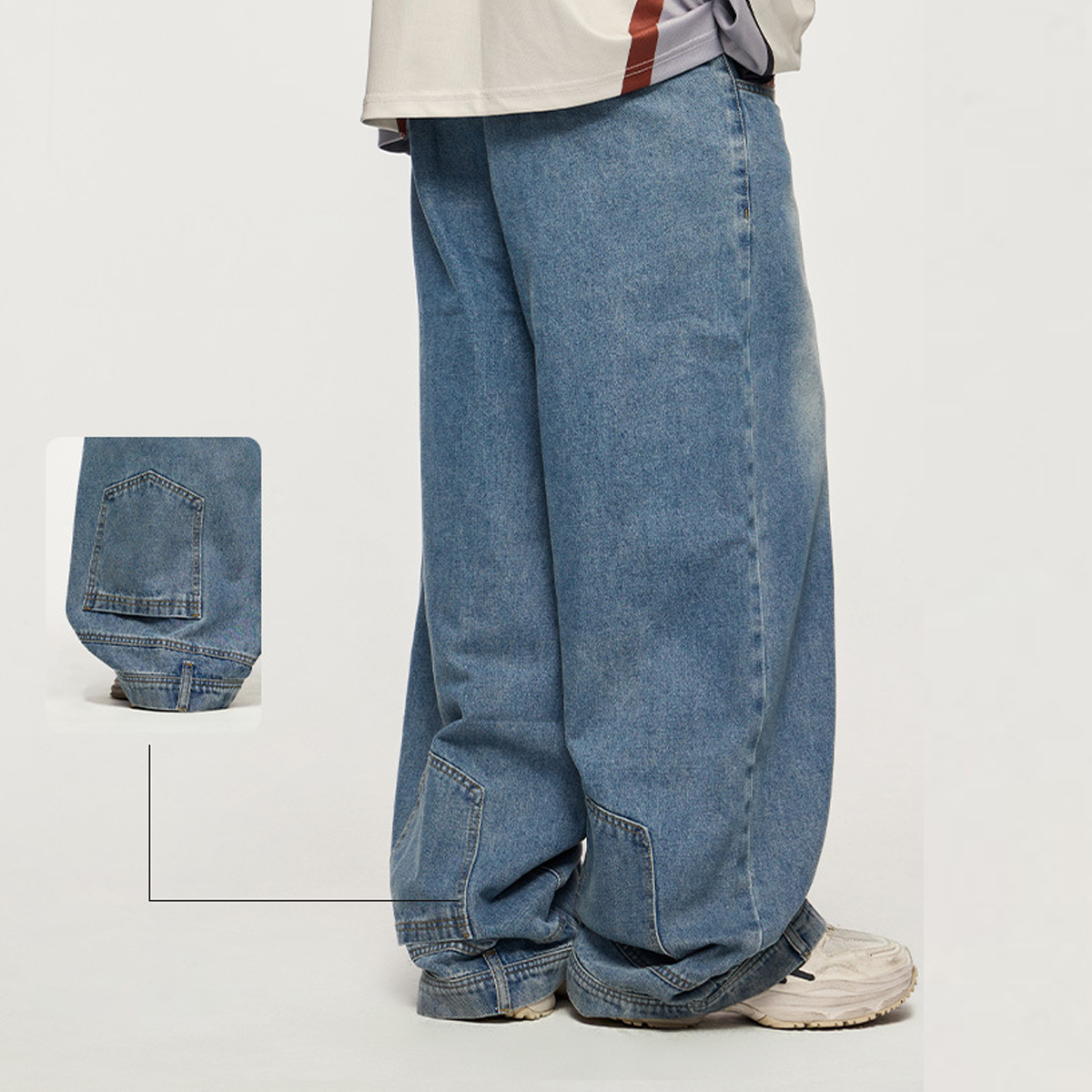 Psalms Angels Wide-leg Jeans