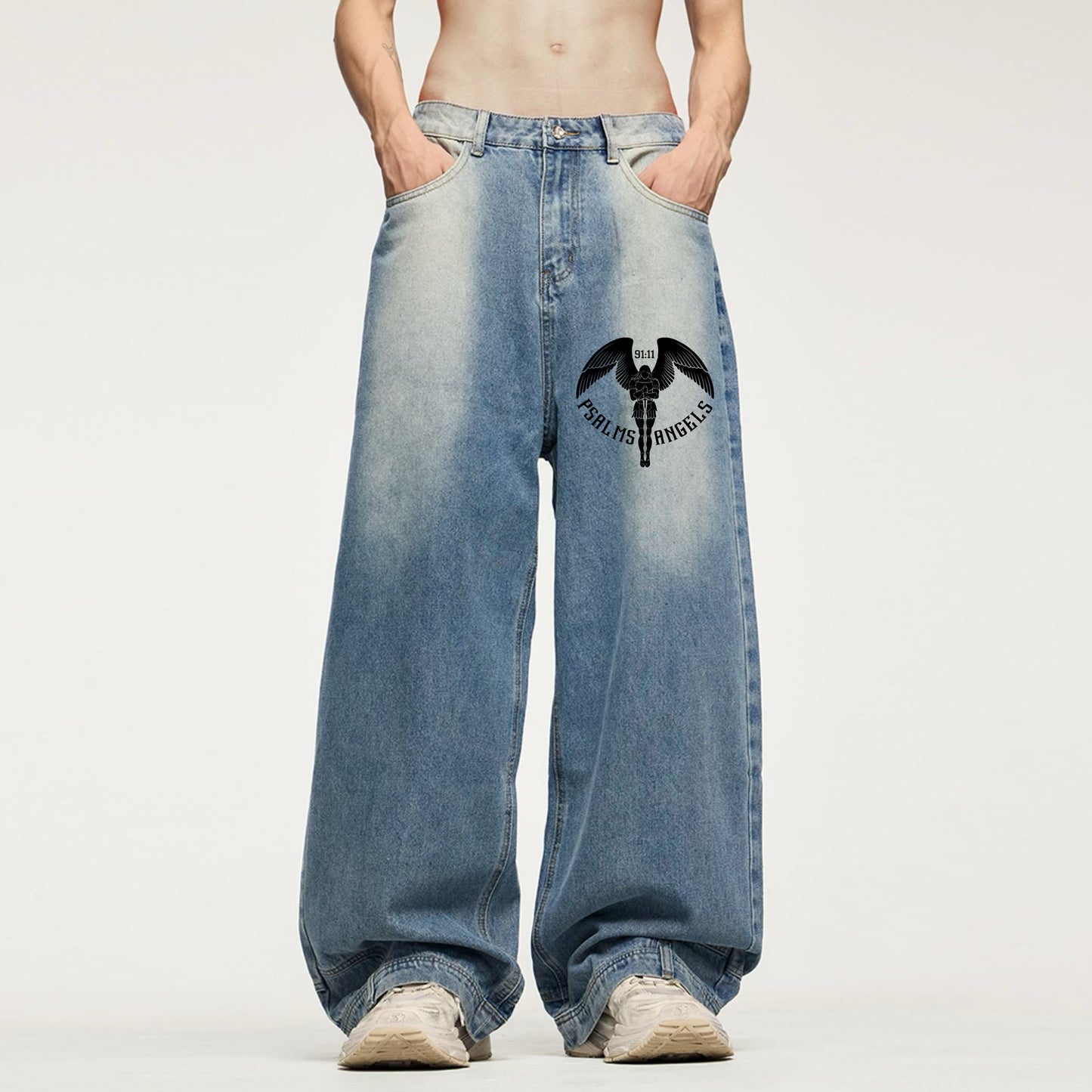 Psalms Angels Wide-leg Jeans