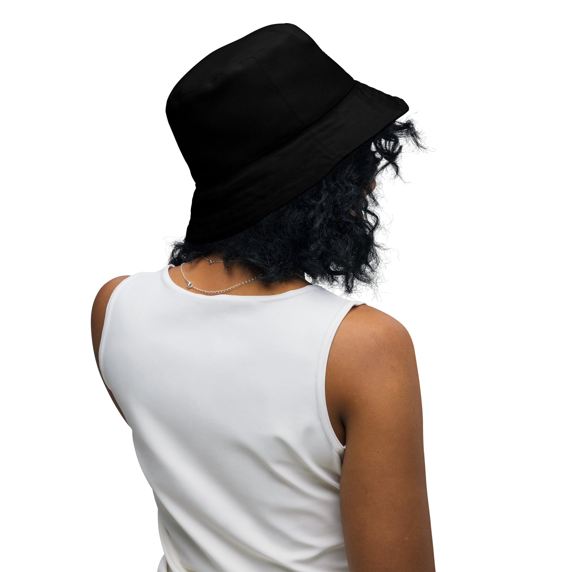 Psalms Angels Reversible Bucket Hat - Black & White Psalms 91.11