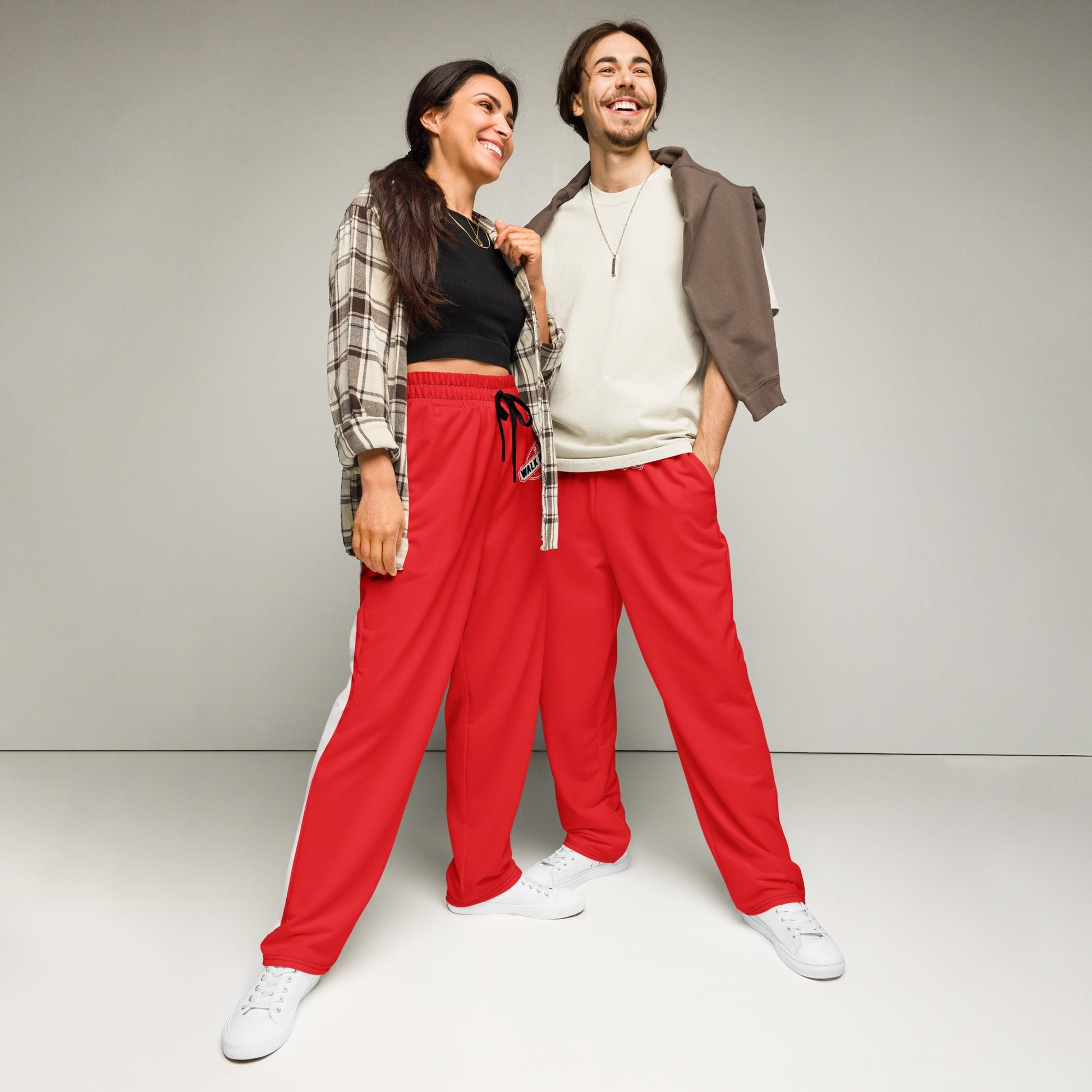 Psalms Angels Vegan Friendly Walk With Faith Wide-Leg Joggers Psalms 91.11