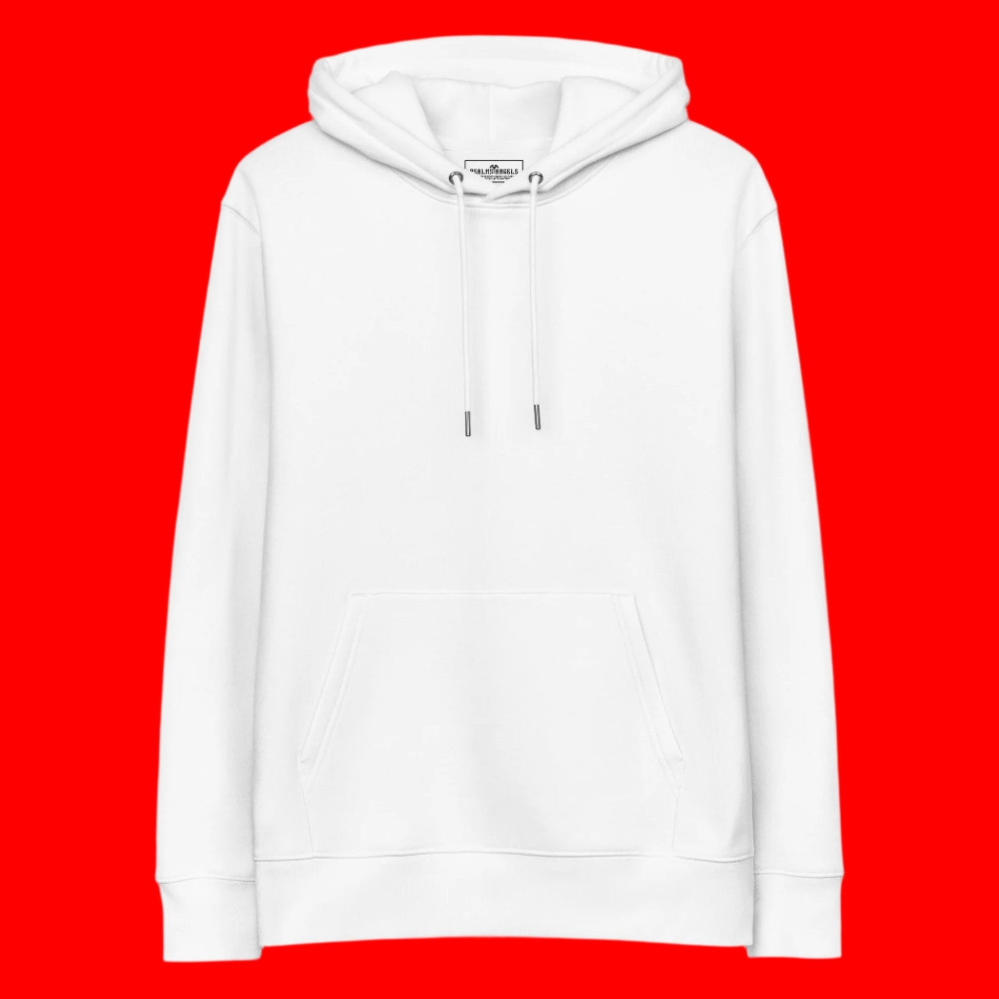 Psalm 91:11 Unisex Premium Heavyweight 100% Organic Cotton Rear Printed Hoodie - White Psalms 91.11