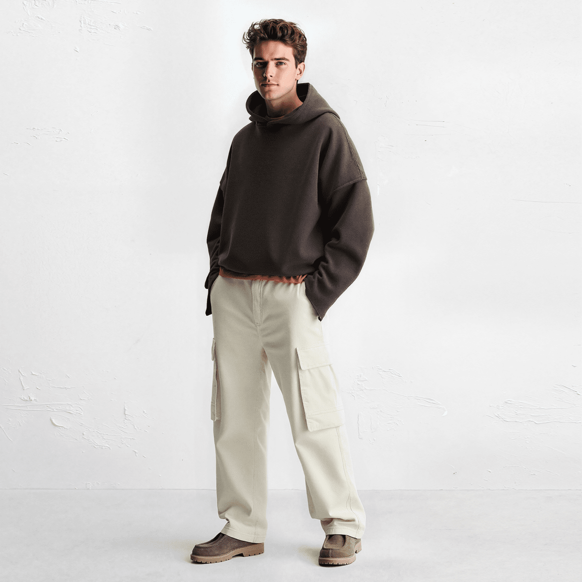 Psalm 91:11 Unisex Boxy 460GSM Heavyweight Hoodie Plus1