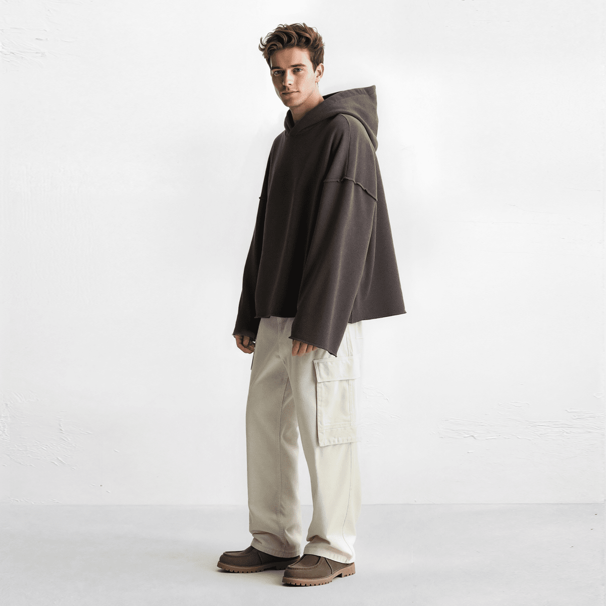 Psalm 91:11 Unisex Boxy 460GSM Heavyweight Hoodie Plus1