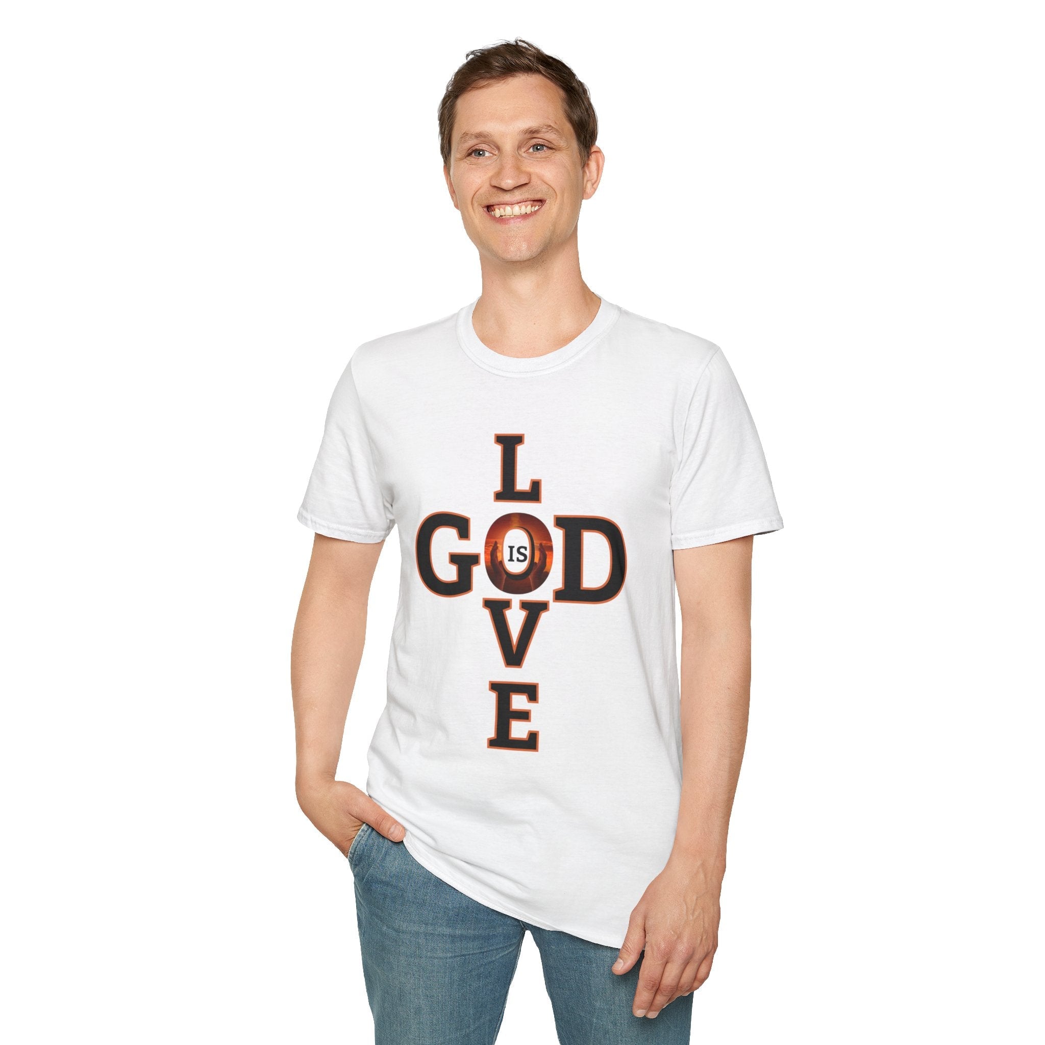 Psalms Angels "God Is Love" Graphic Unisex White Tee Armour