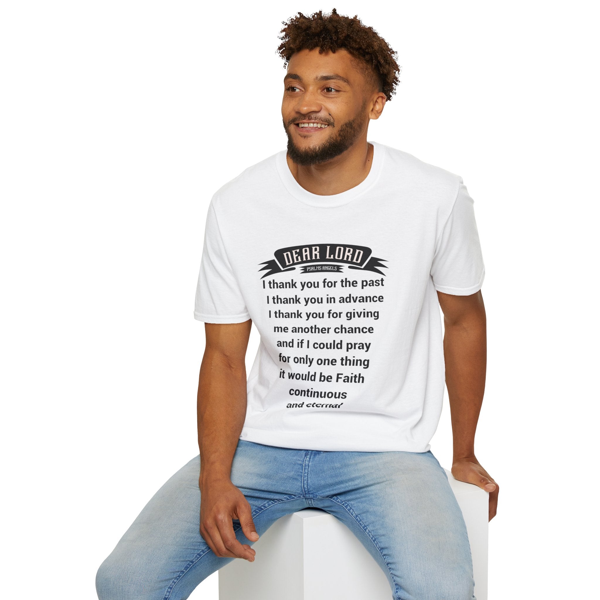 Psalms Angels "Lord I Have So Much To Thank You For" Graphic Unisex White Tee Armour