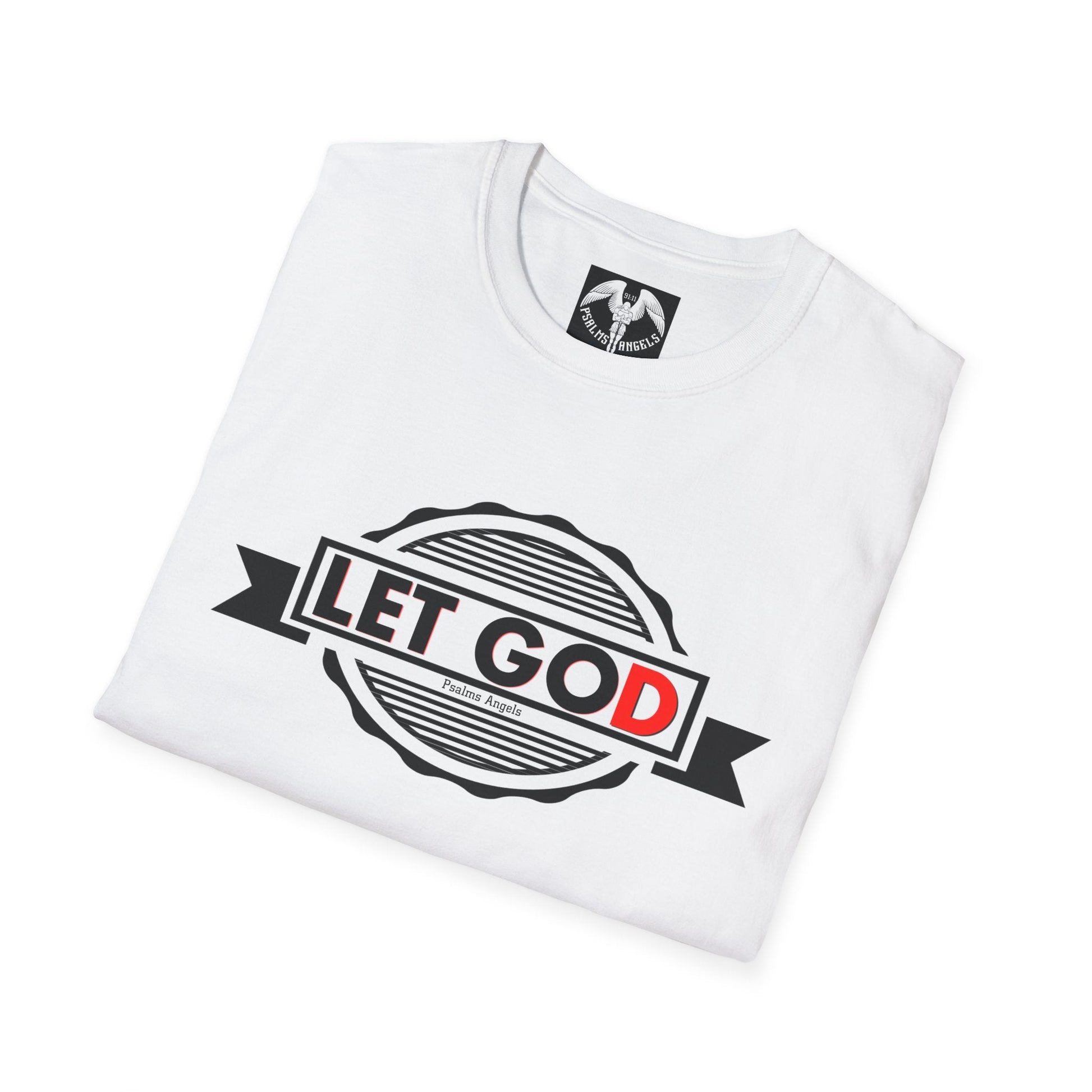 Psalms Angels "Let Go And Let God" Graphic Unisex White Tee Armour
