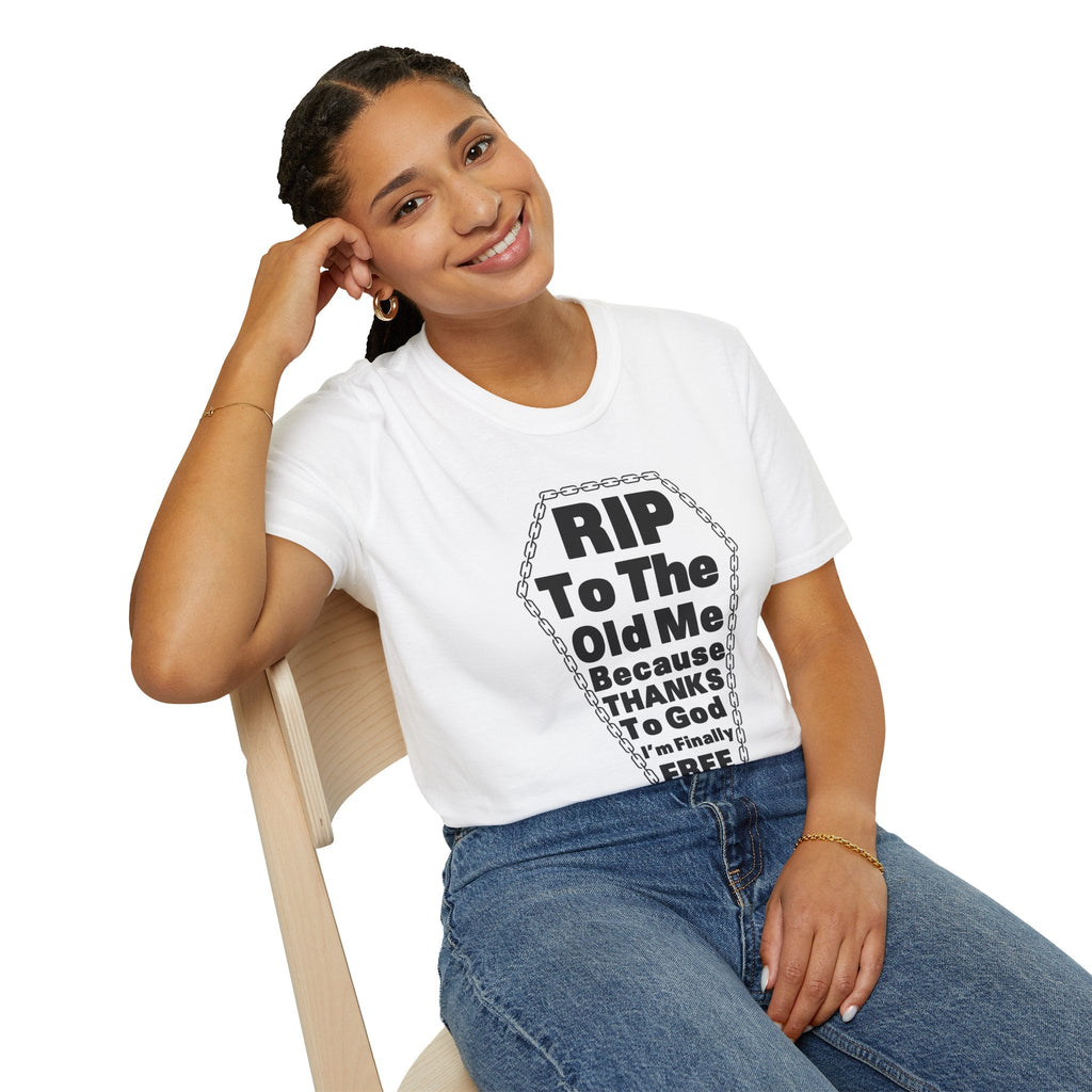 Psalms Angels "RIP To The Old Me" Graphic Unisex White Tee Amour