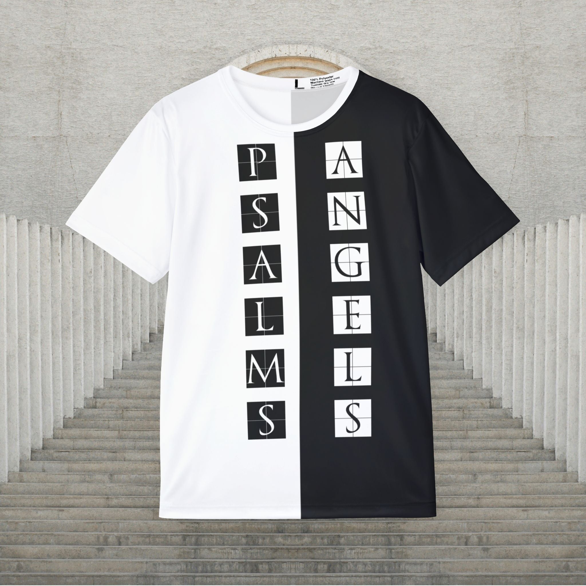 Psalms Angels Active Wear Lightweight Moisture Wicking Sports Jersey Black And White Tee Armour