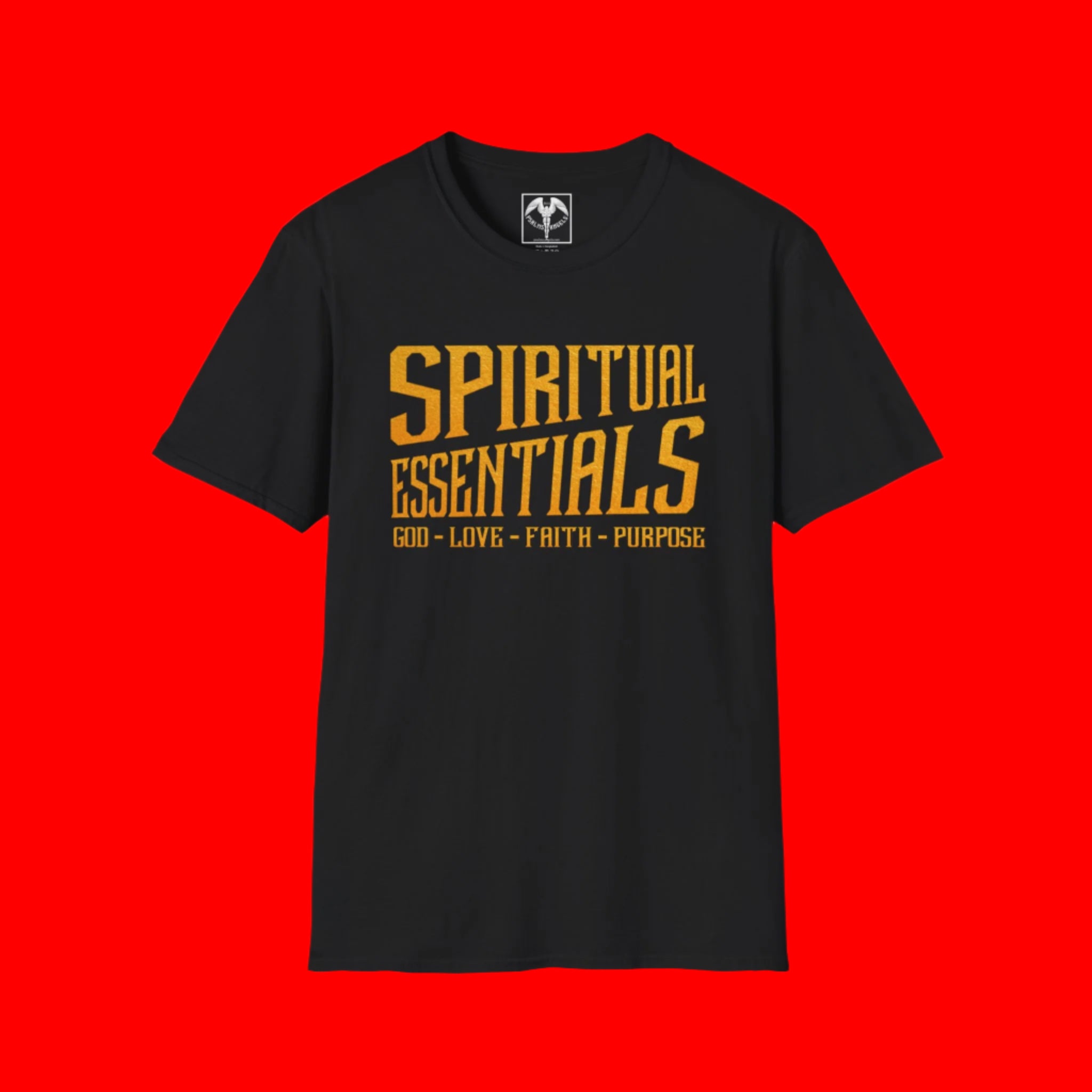Psalms Angels Spiritual Essentials Classic Unisex Black Tee - Psalms-Angels.com