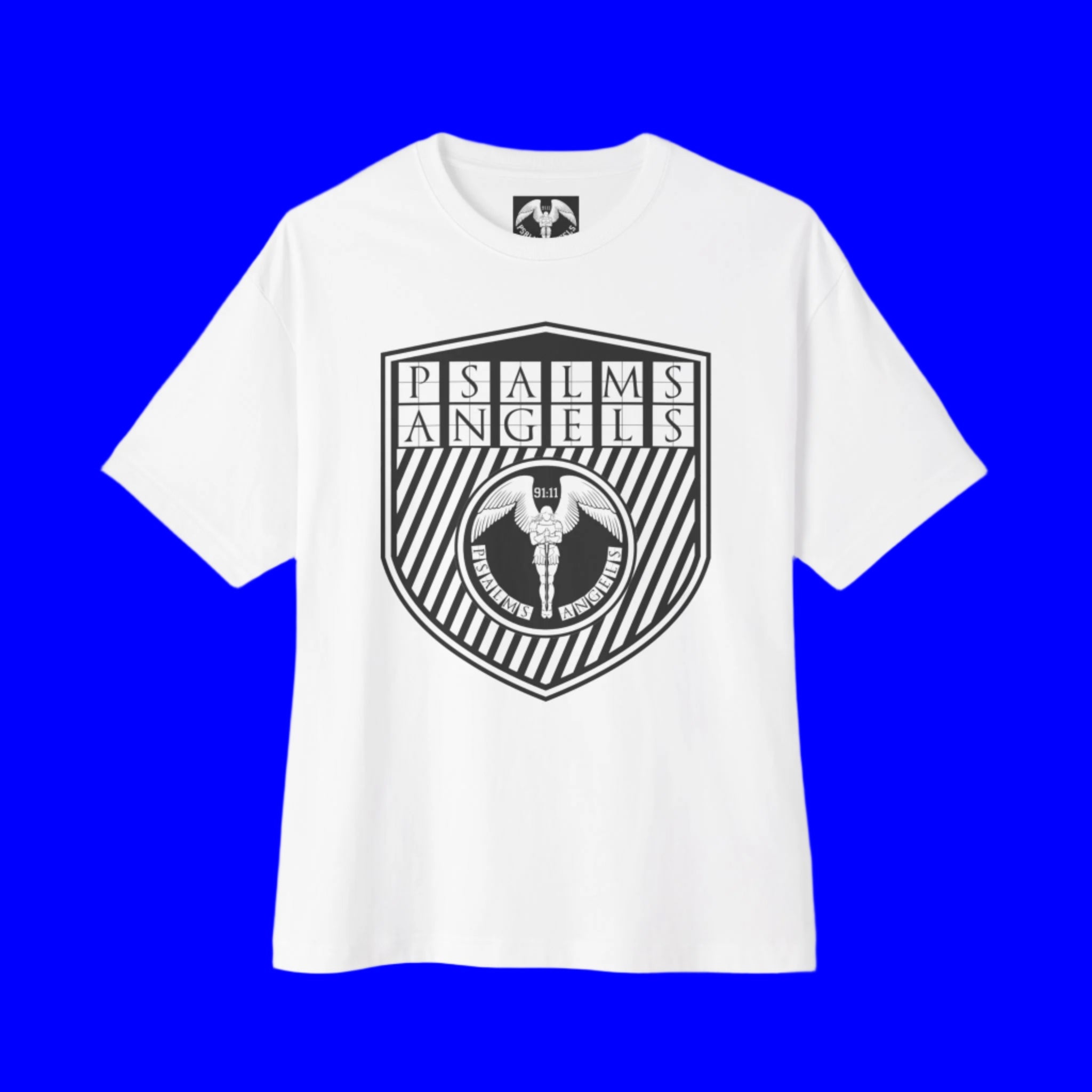 Psalms Angels "The Shield" Unisex Oversized Boxy Lux Tee Armour