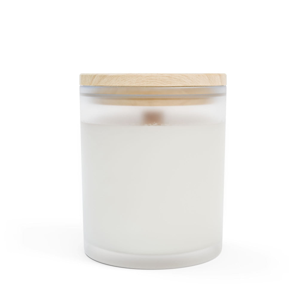 Don’t Just Shine The Light Be The Light — Personalised Frosted Glass 11oz Soy & Coconut Blend Candle Printify