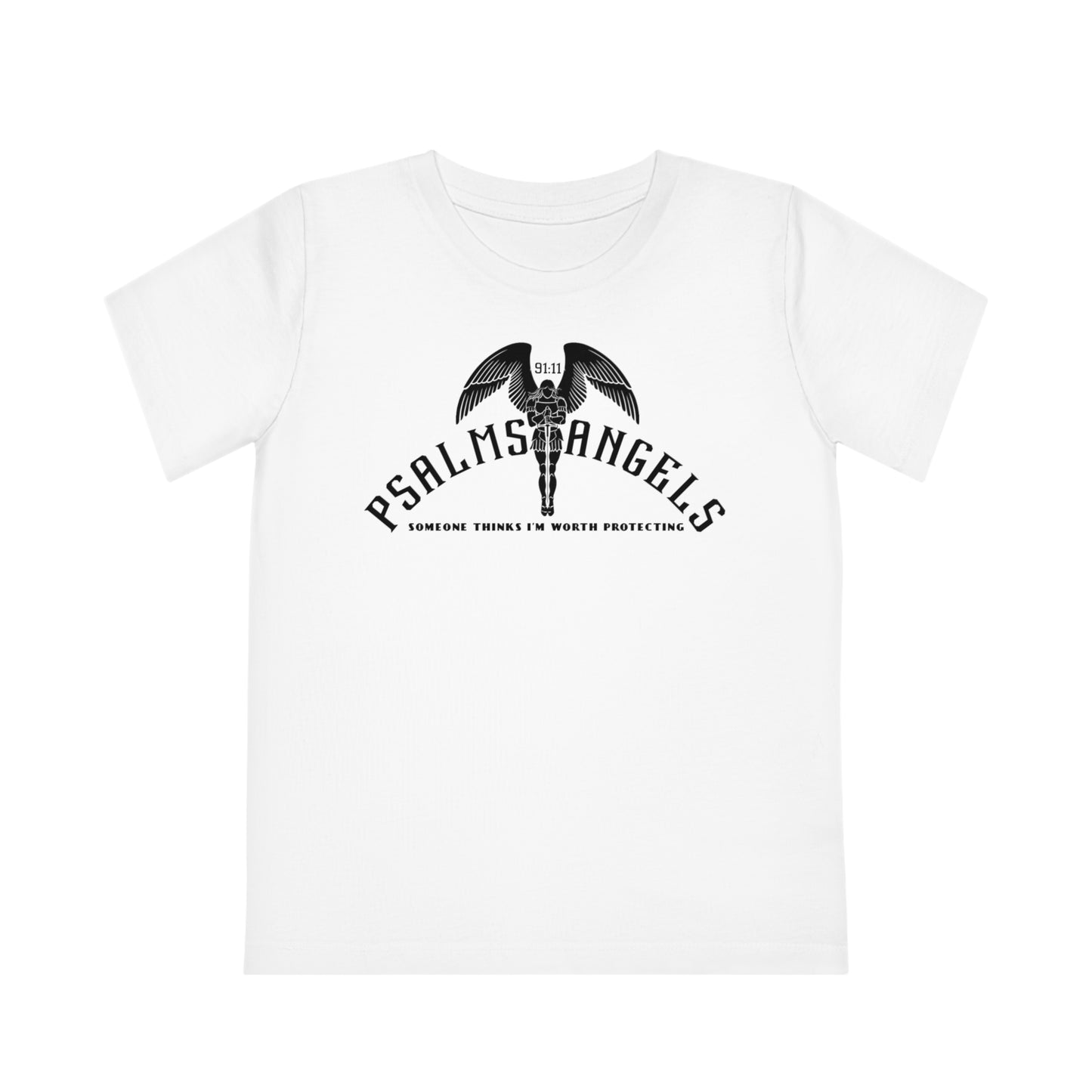 Someone Thinks I’m Worth Protecting 100% Organic Cotton Kids (3-14) Lightweight T-Shirt - White