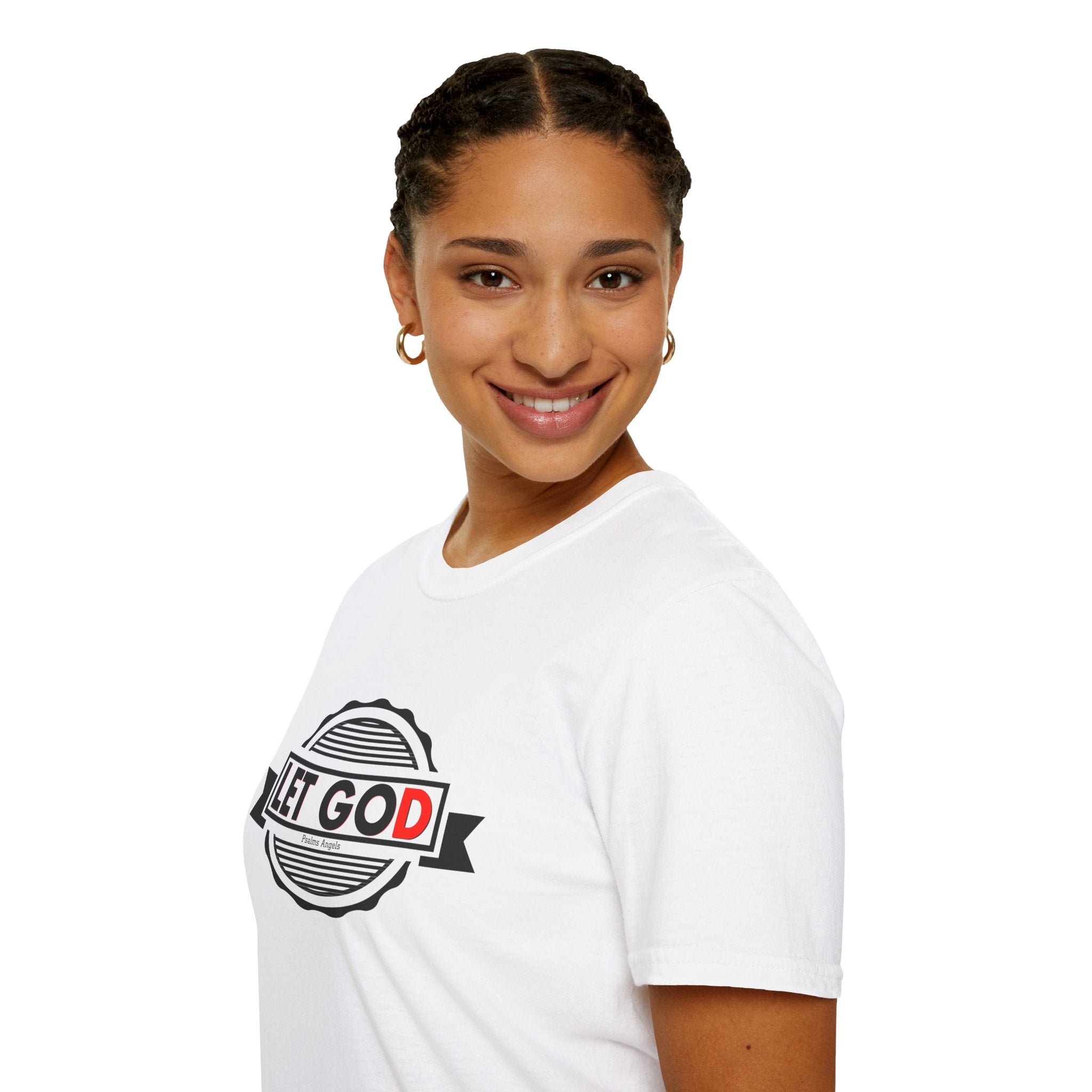 Psalms Angels "Let Go And Let God" Graphic Unisex White Tee Armour