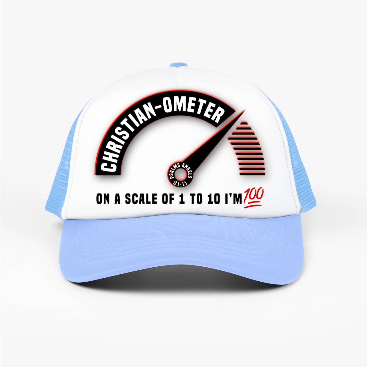 100% Christian Adjustable Fit Truckers Hat - Multiple Colours Plus1