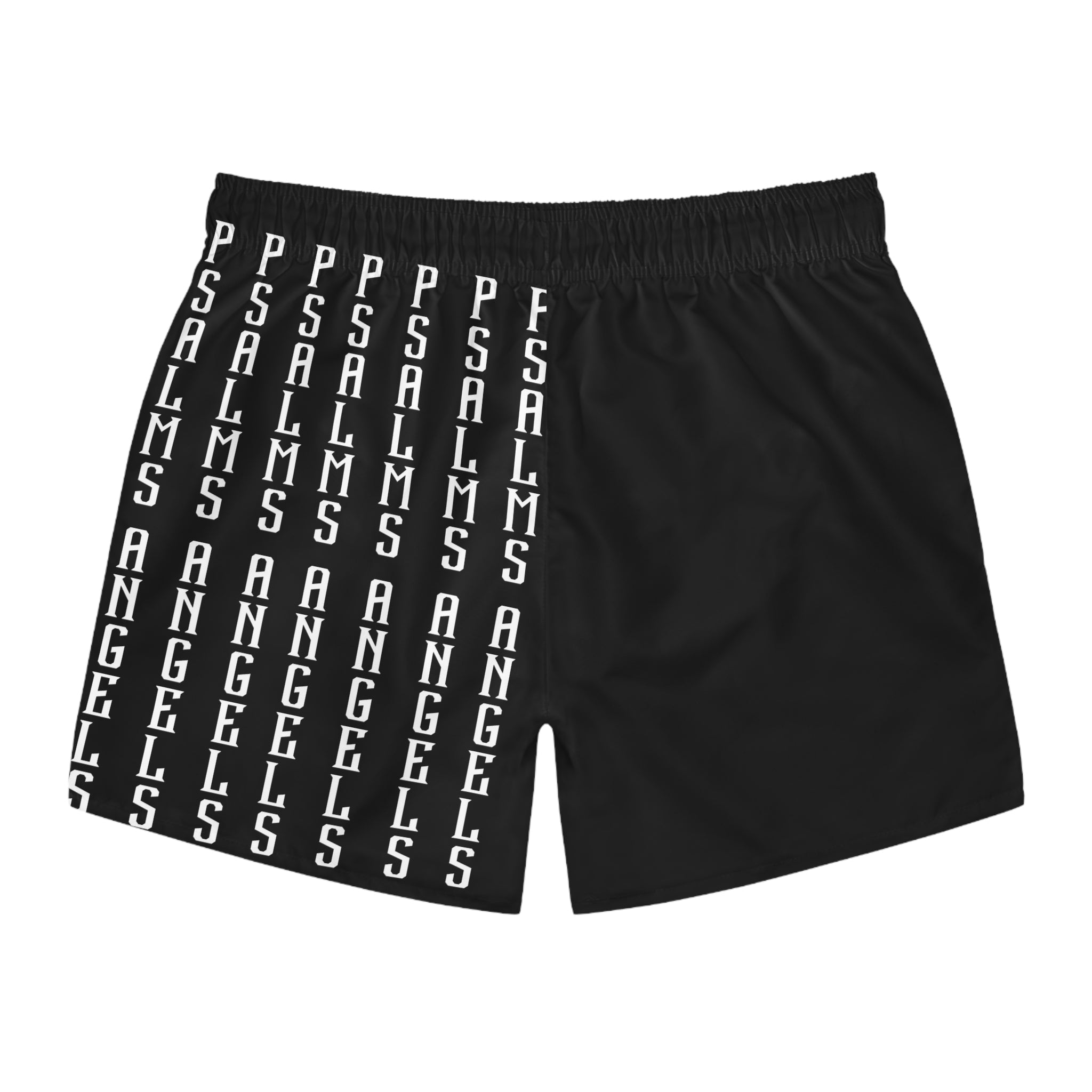 Stylish Psalms Angels Men’s Swim Trunks - Black Amour
