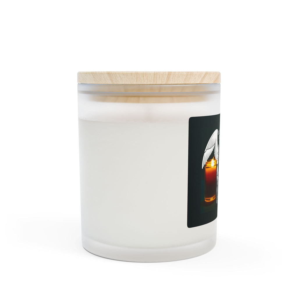 Don’t Just Shine The Light Be The Light — Personalised Frosted Glass 11oz Soy & Coconut Blend Candle Printify