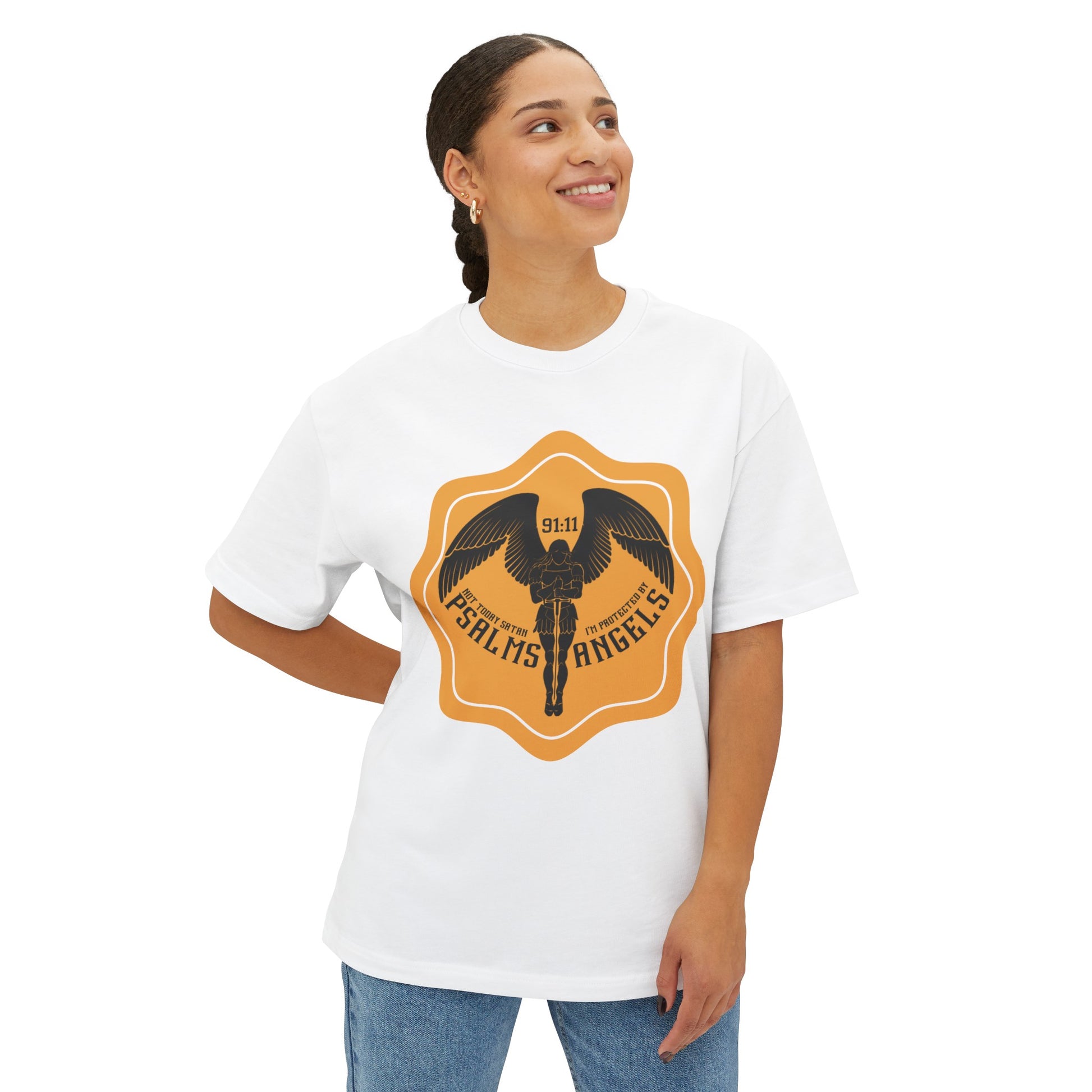 Not today satan, I'm protected by Psalms Angels Teeshirt