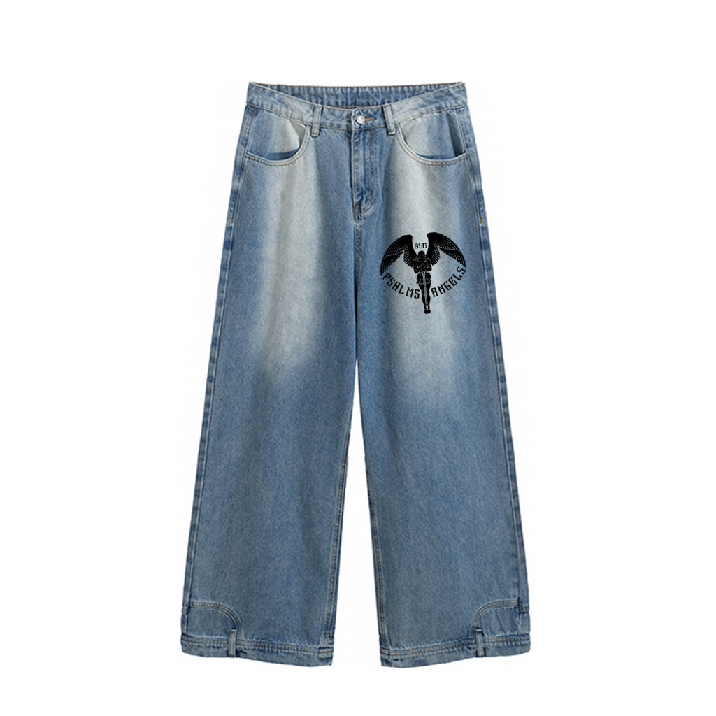 Psalms Angels Wide-Leg Jeans Plus1