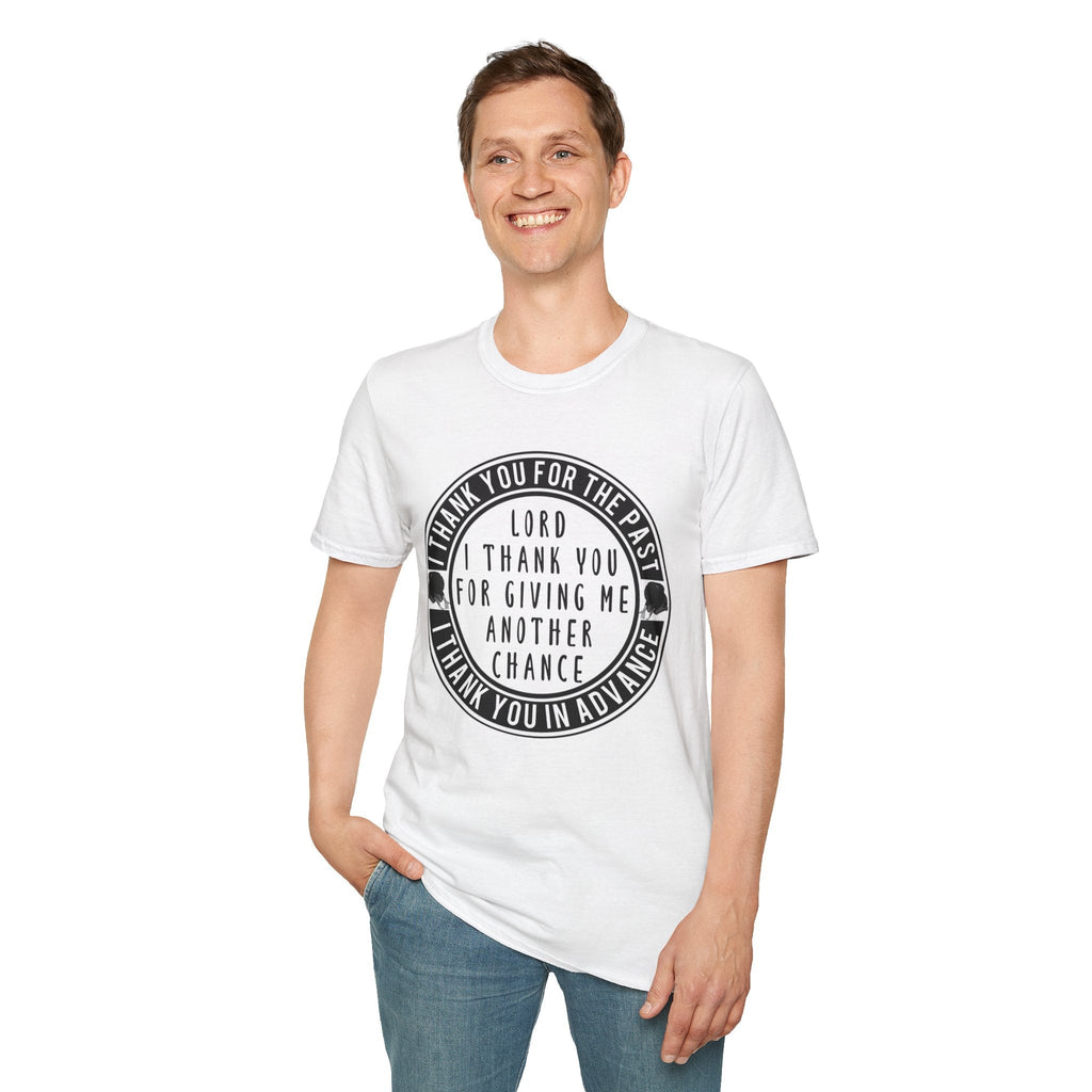 Psalms Angels "I Give Thanks To My God Of Second Chances" Graphic Unisex White Tee Armour