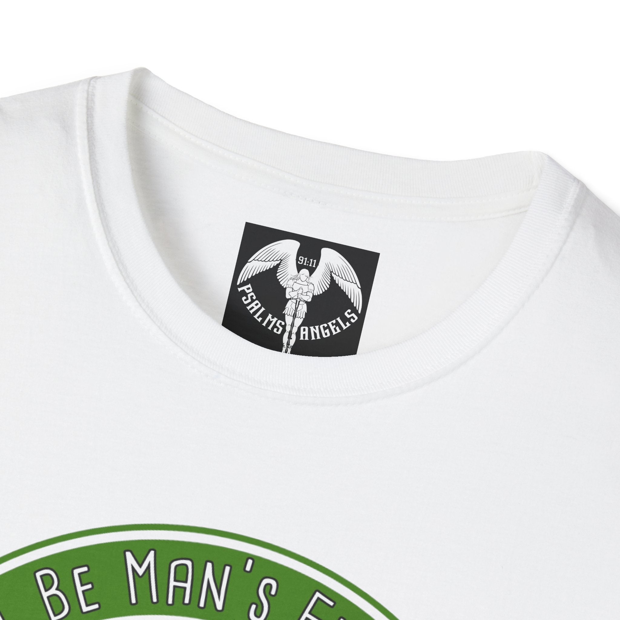 Psalms Angels "It Will Be Man’s Finest Hour" Graphic Unisex White Tee Amour