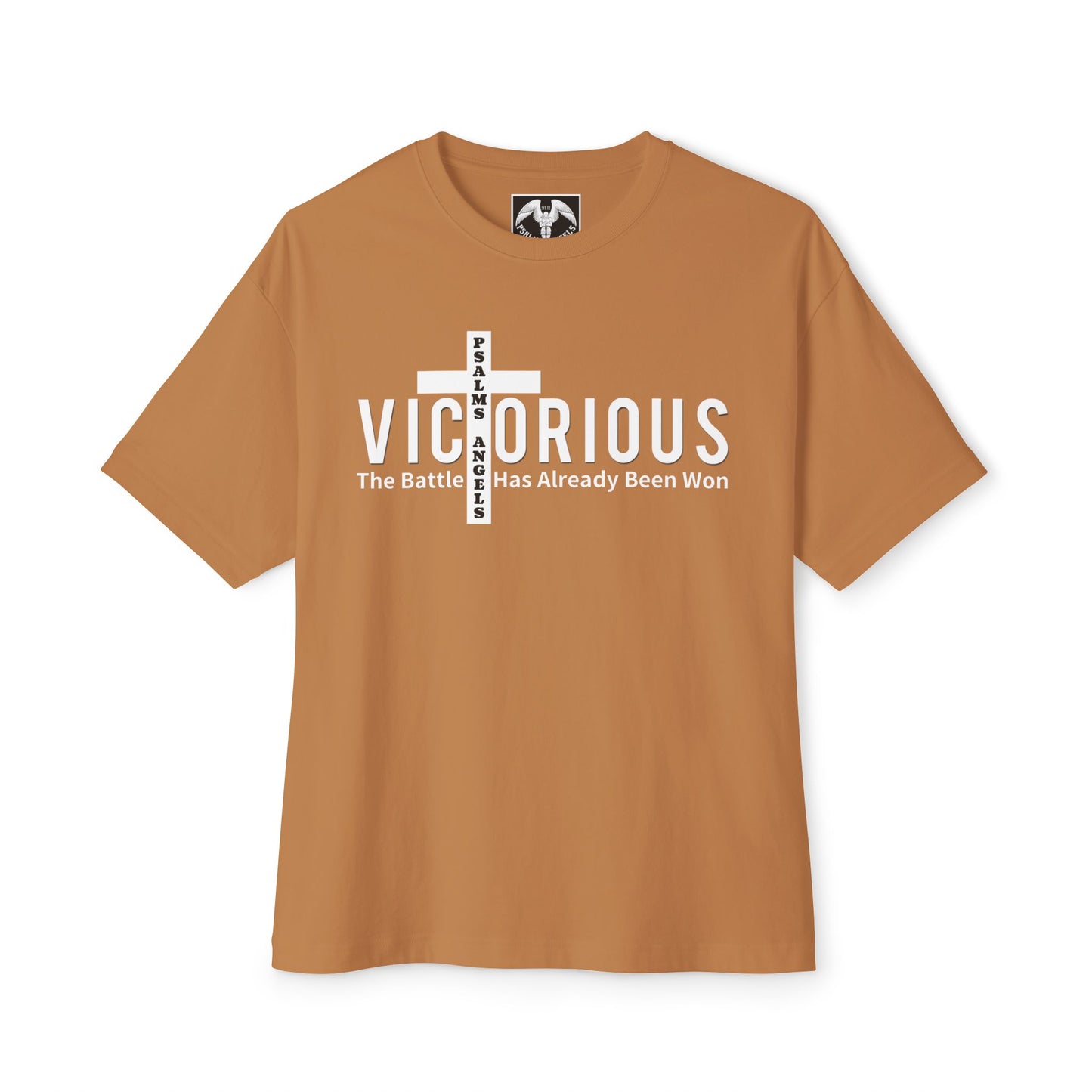 I Am Victorious By Psalms Angels Unisex Oversized Boxy Lux Tee - Choice Of Colours