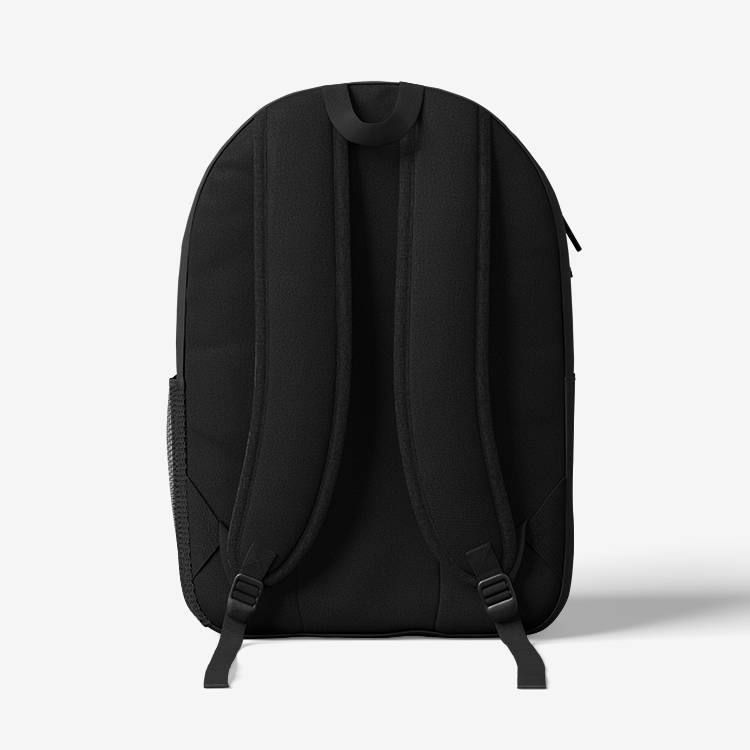 Spacious Laptop & Water Bottle Carrying Psalms Angels Black Backpack 