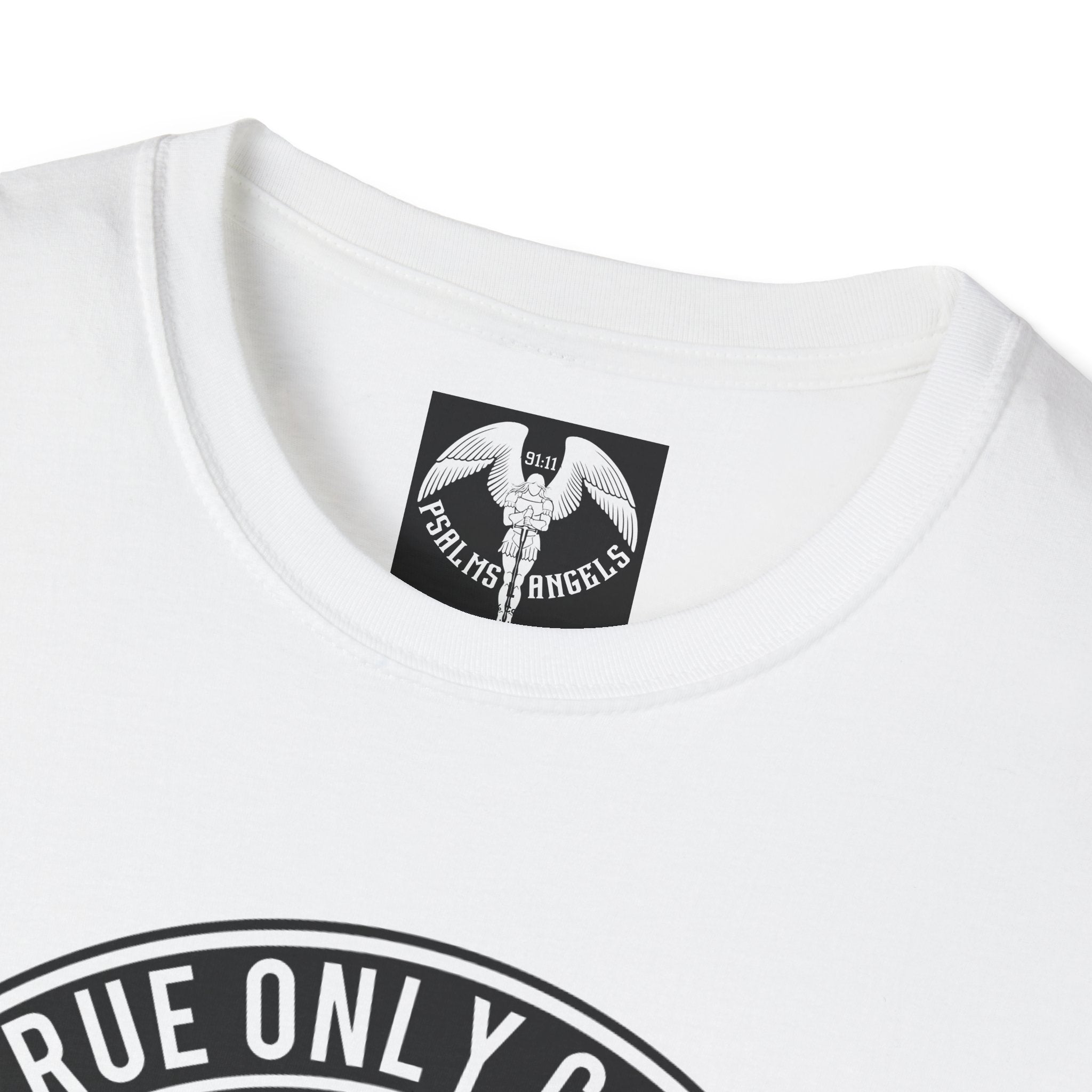 Psalms Angels "Transformative" Graphic Unisex White Tee Armour