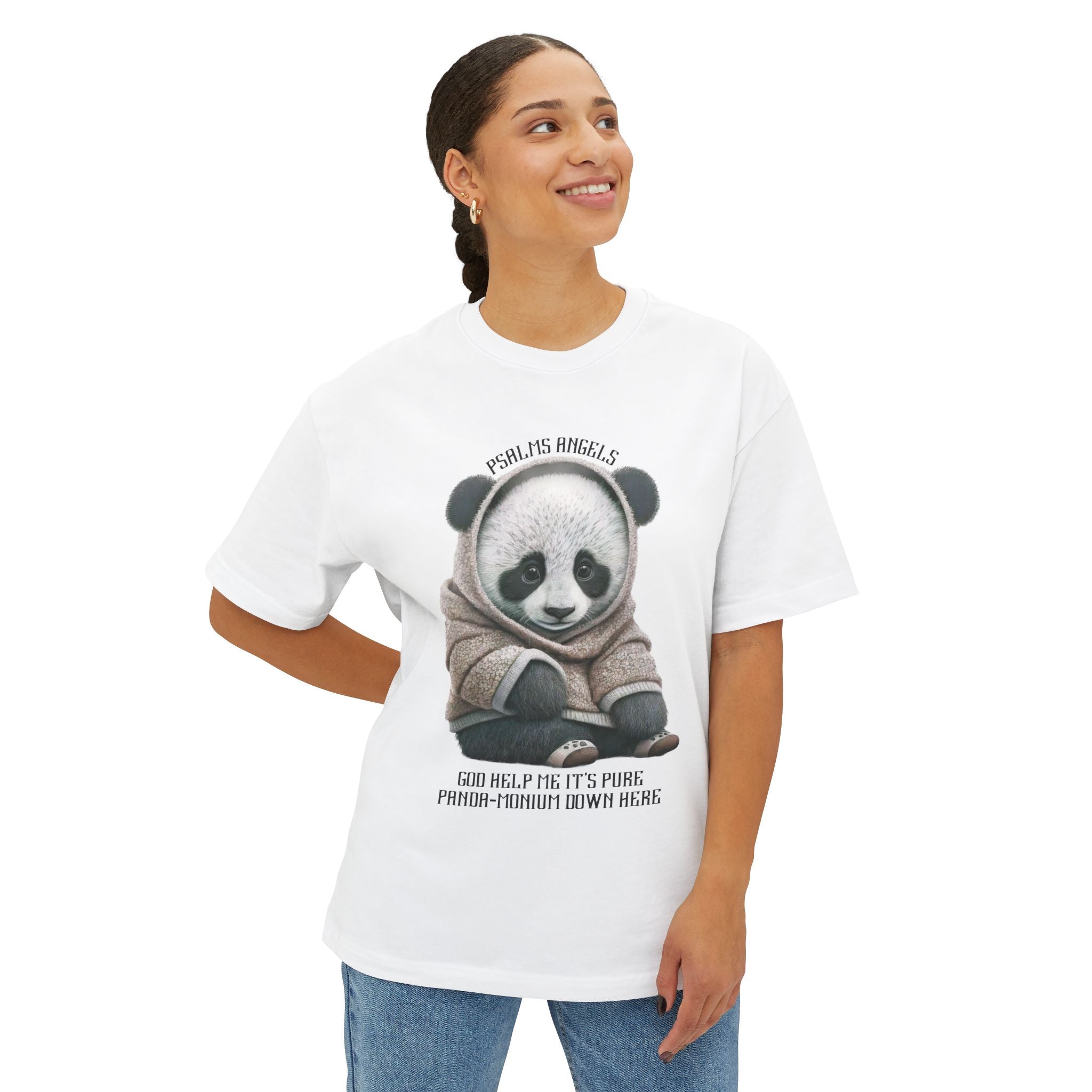 Psalms Angels Pandemonium Unisex Oversized Boxy Lux Tee Printify
