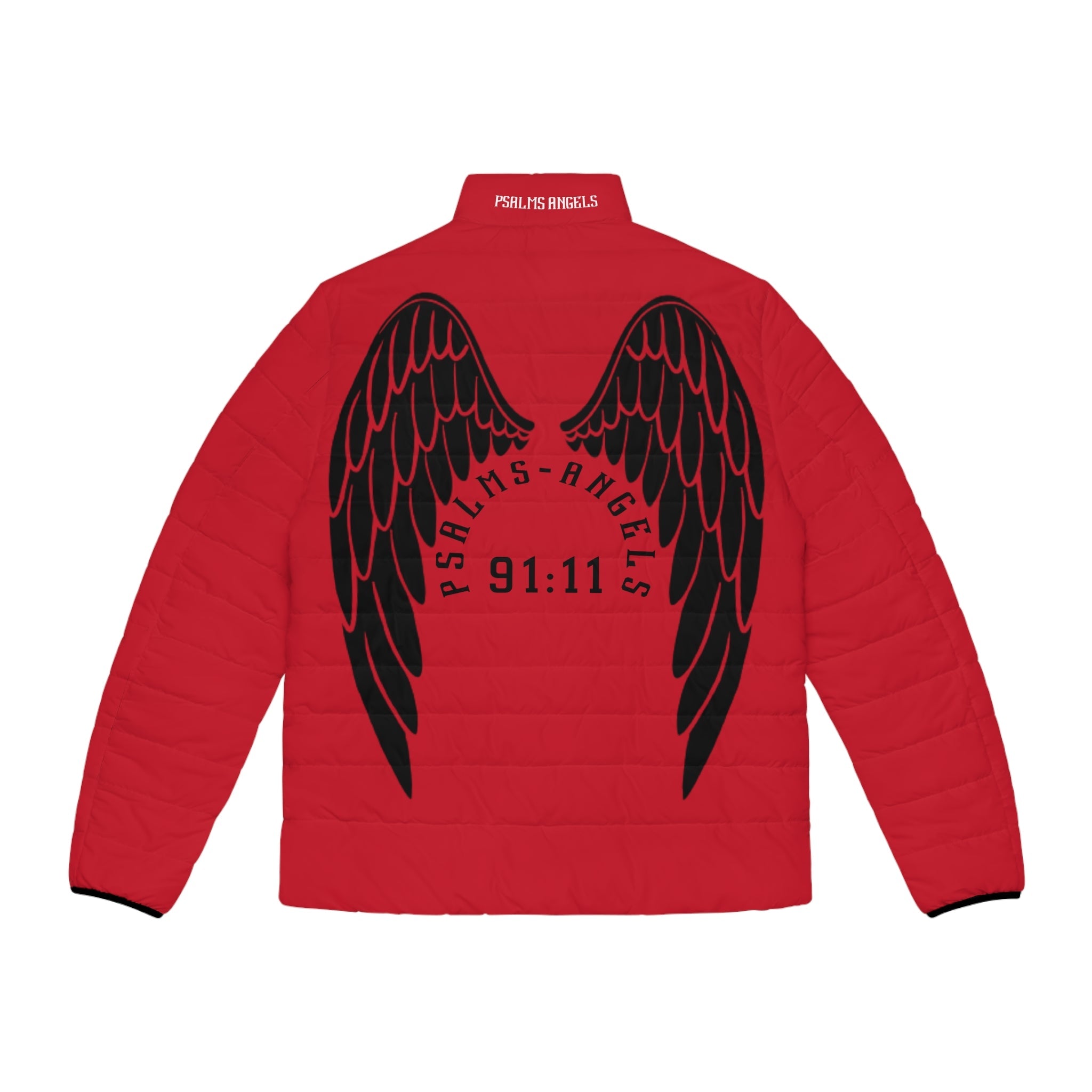 Psalms Angels 91:11 Men's Puffer Jacket - Red Armour