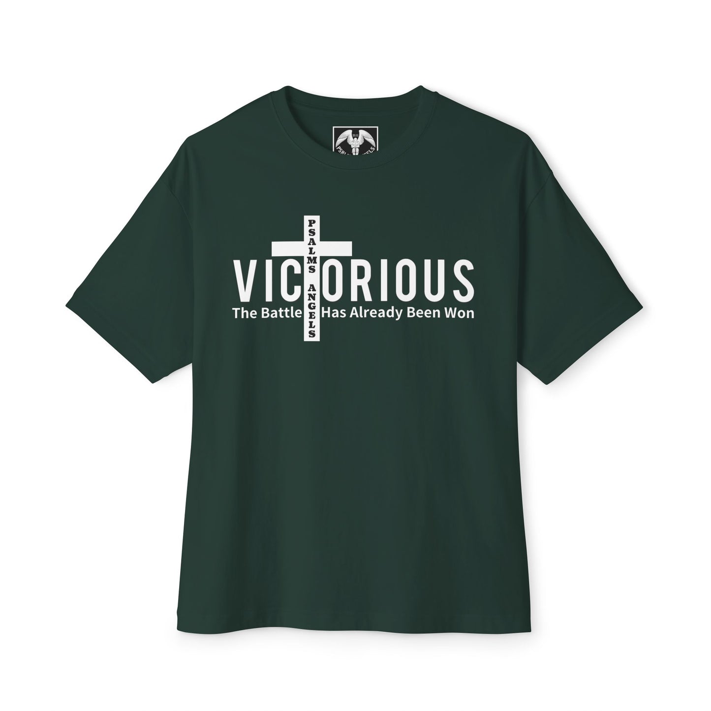 I Am Victorious By Psalms Angels Unisex Oversized Boxy Lux Tee - Choice Of Colours