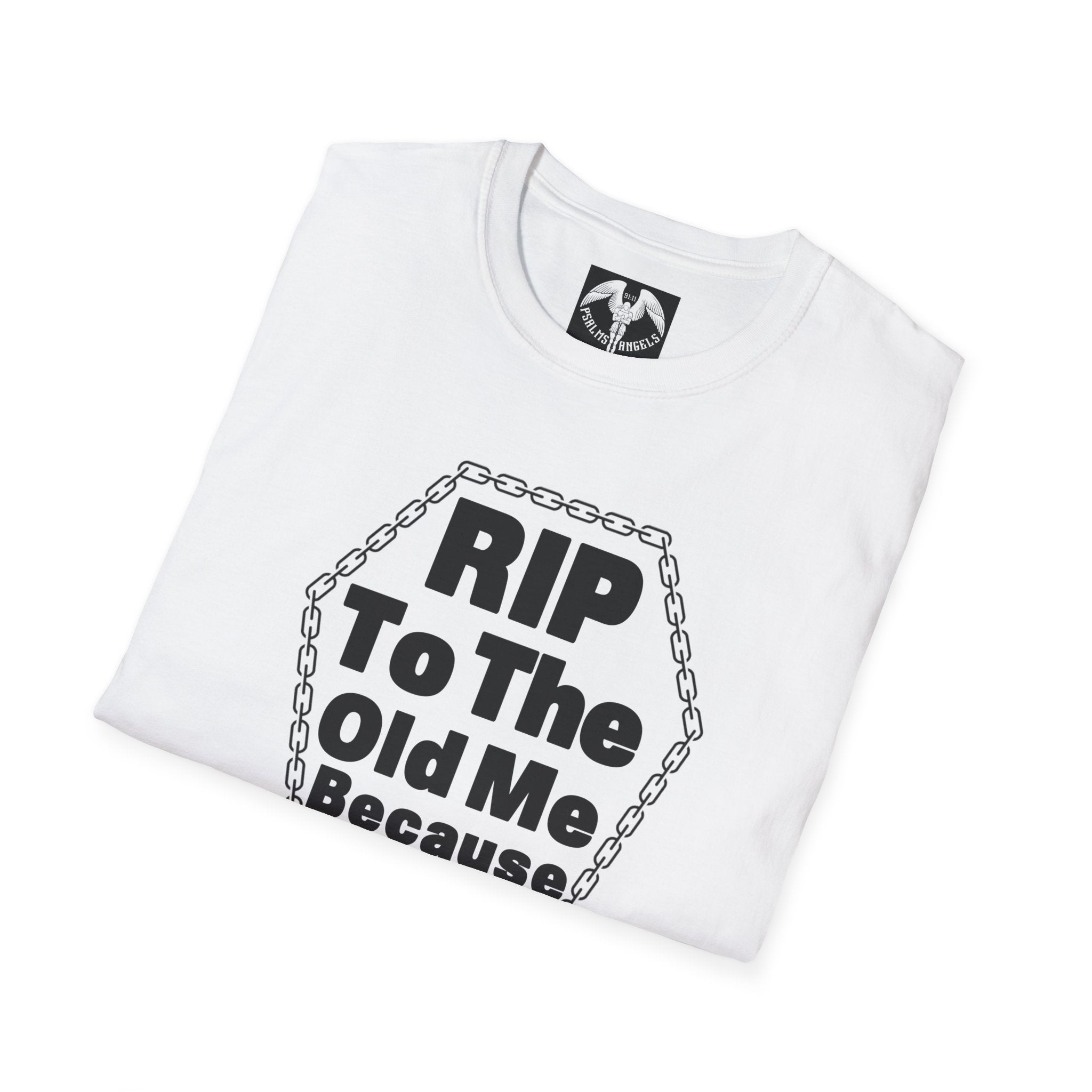 Psalms Angels "RIP To The Old Me" Graphic Unisex White Tee Amour
