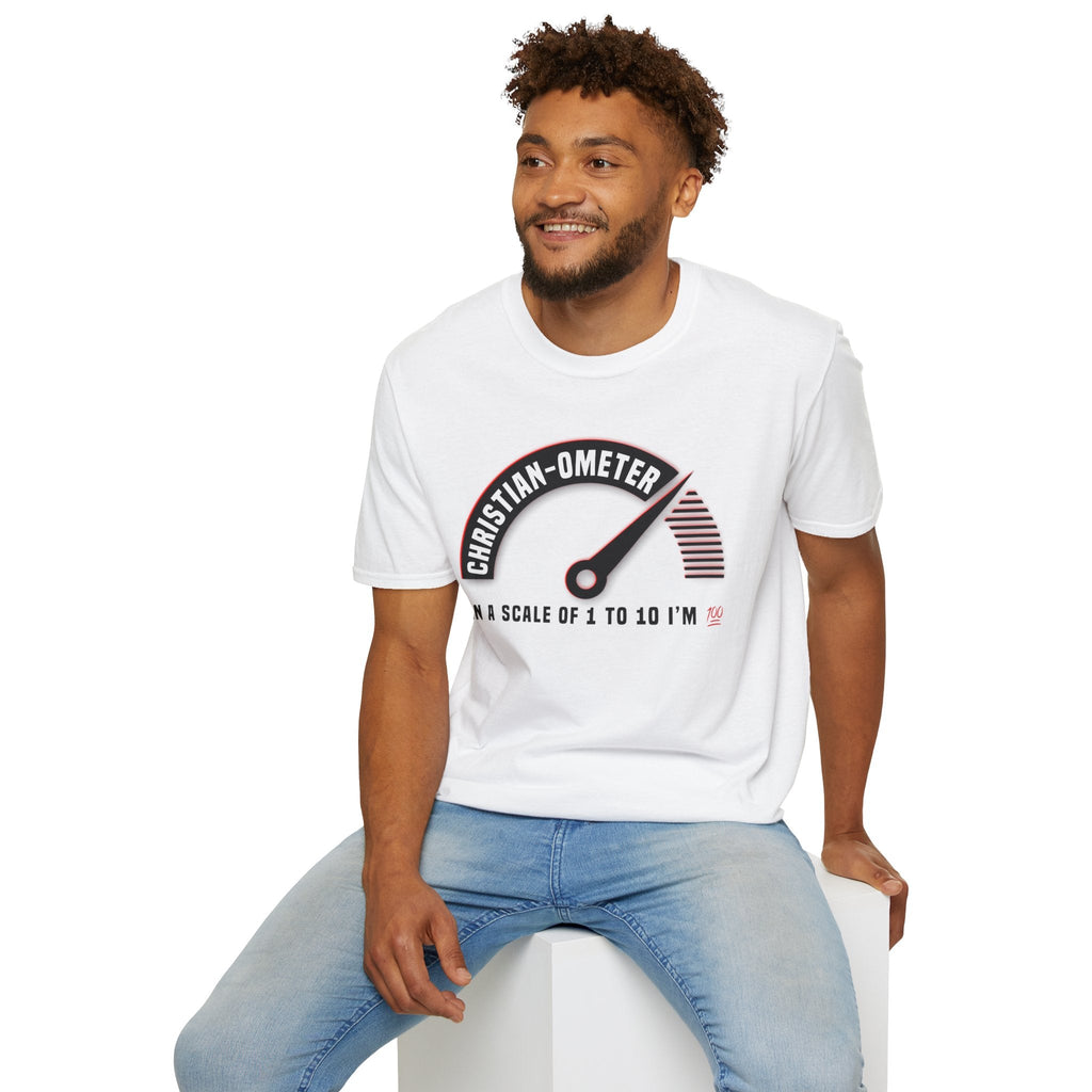 Psalms Angels "100 Percent Christian" Graphic Unisex White Tee Armour