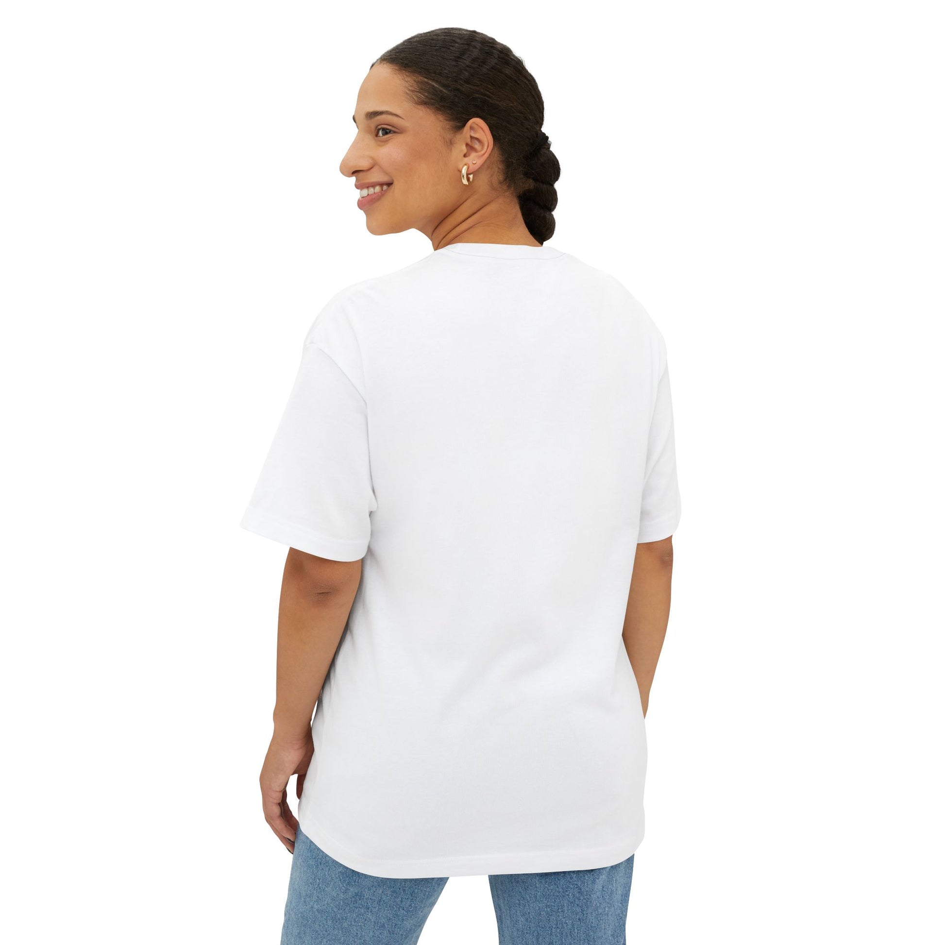 You Are Protected By Psalms Angels Unisex Oversized Boxy Lux Tee - White