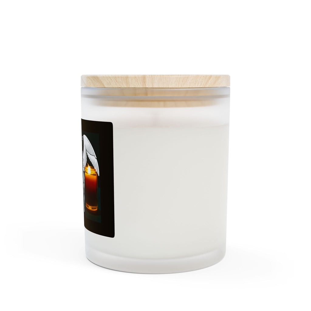 Don’t Just Shine The Light Be The Light — Personalised Frosted Glass 11oz Soy & Coconut Blend Candle Printify