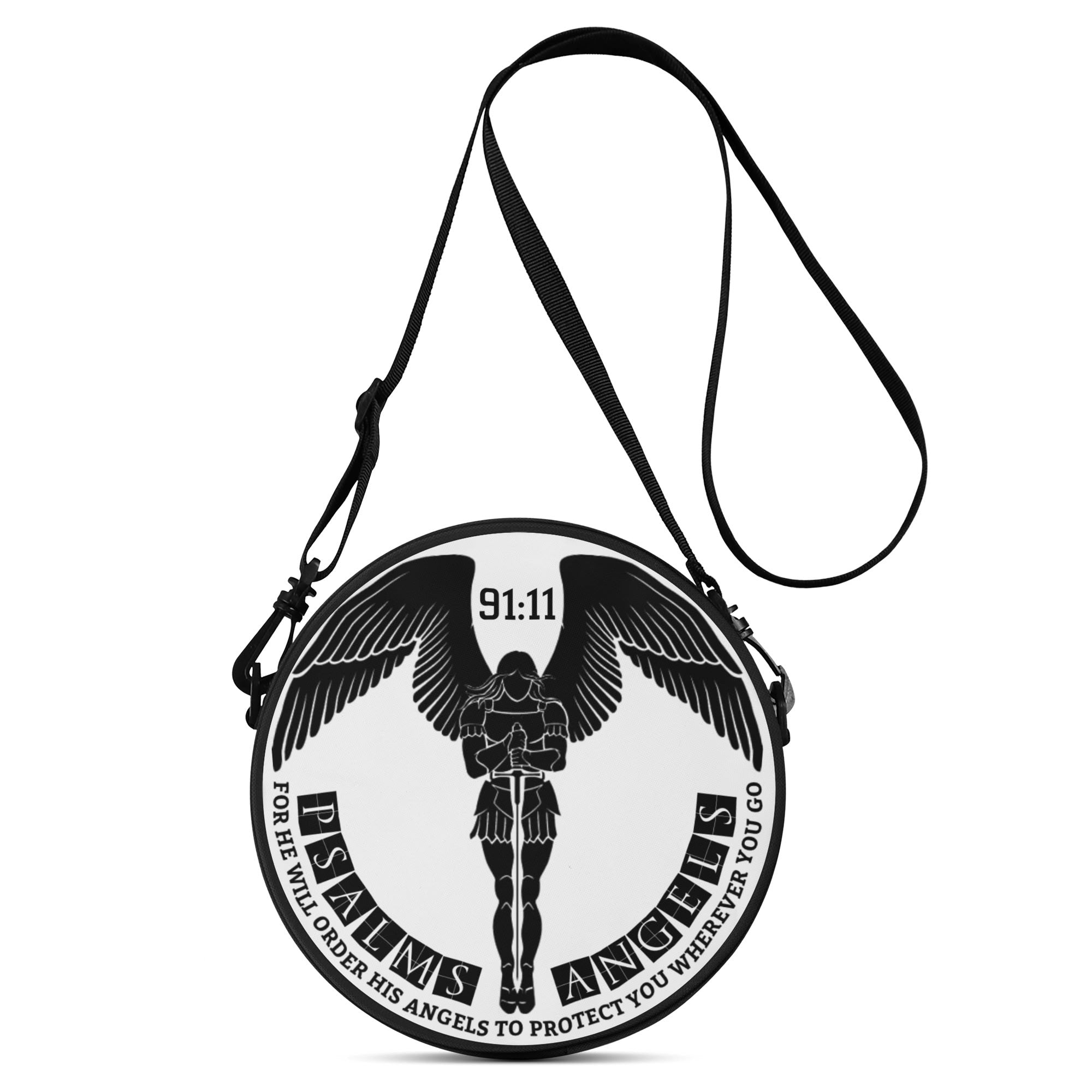 Psalms Angels Round Satchel Bags popcustoms