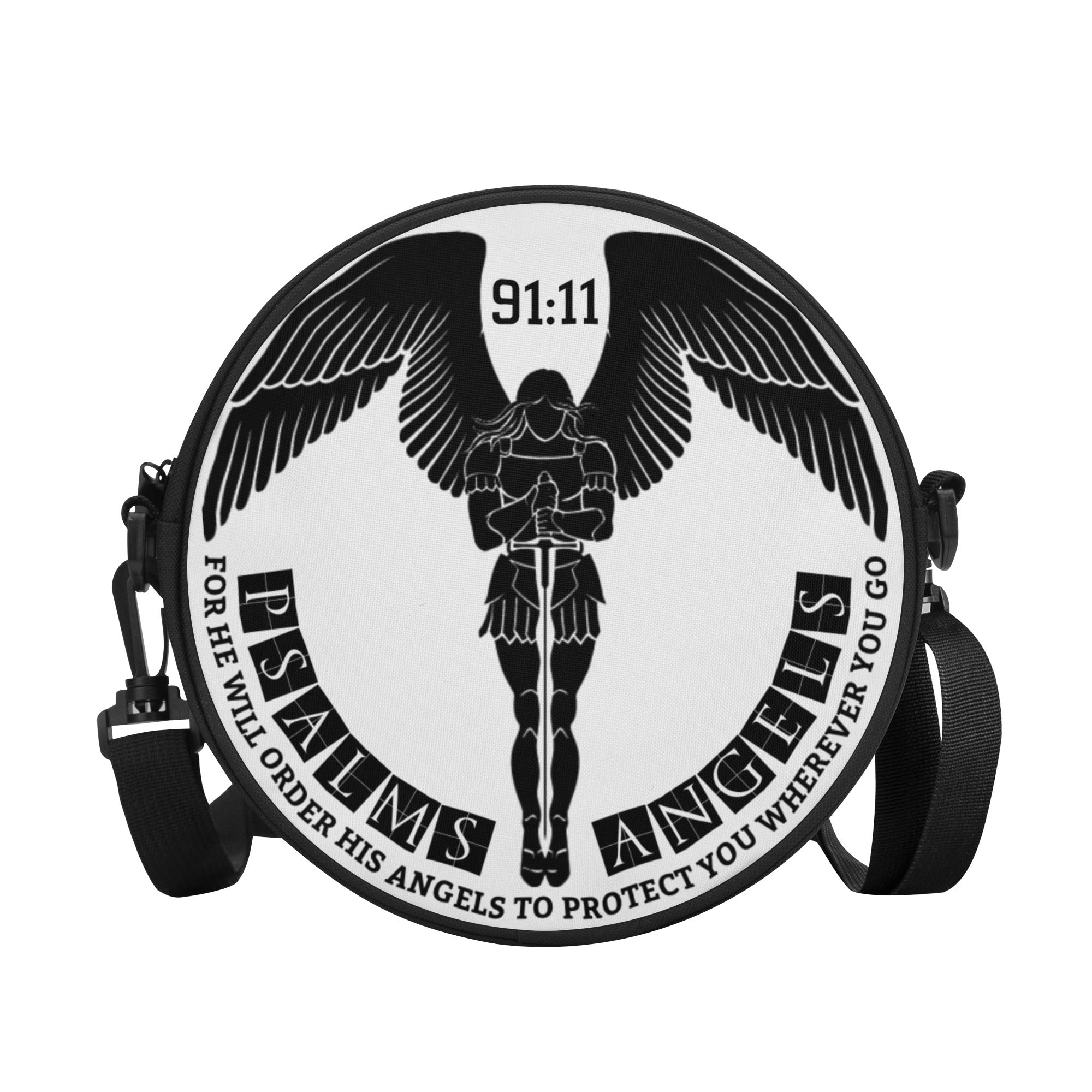 Psalms Angels Round Satchel Bags popcustoms