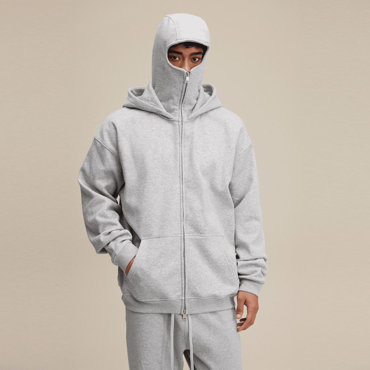 Windproof Zip-Up Face Mask Hoodie Psalms-Angels.com