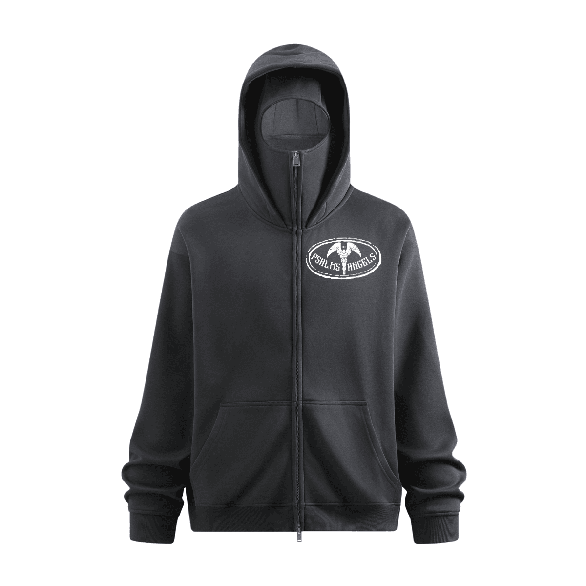 Windproof Zip-Up Face Mask Hoodie Psalms-Angels.com