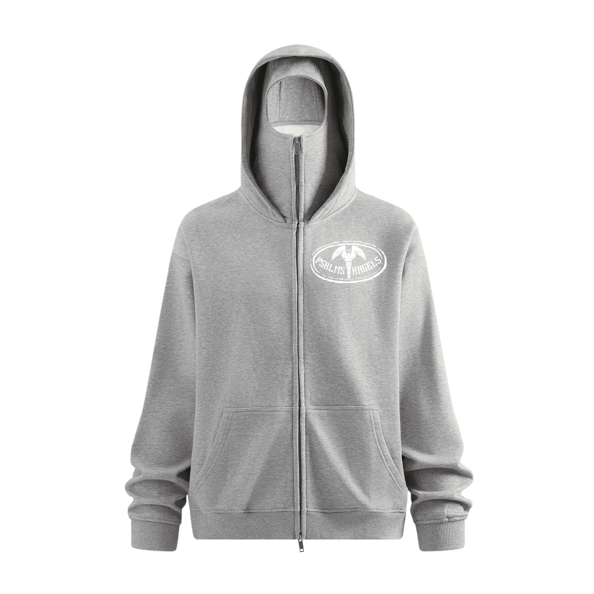 Windproof Zip-Up Face Mask Hoodie Psalms-Angels.com