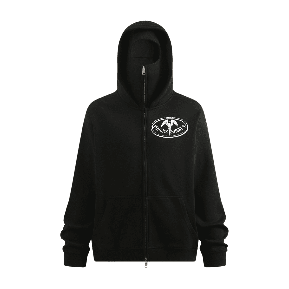 Windproof Zip-Up Face Mask Hoodie Psalms-Angels.com