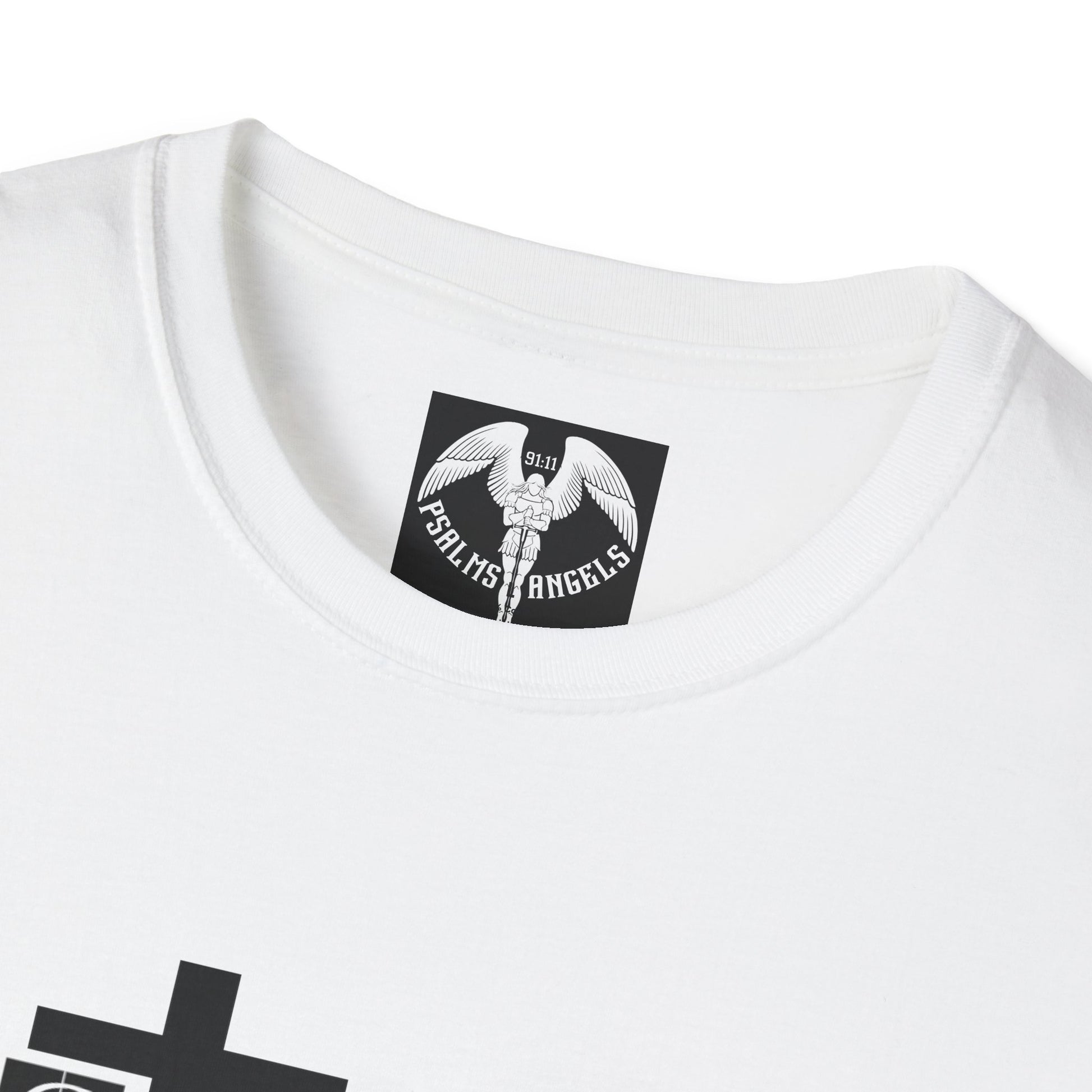 Psalms Angels "I Am Victorious" Graphic Bible Verse Unisex White Tee