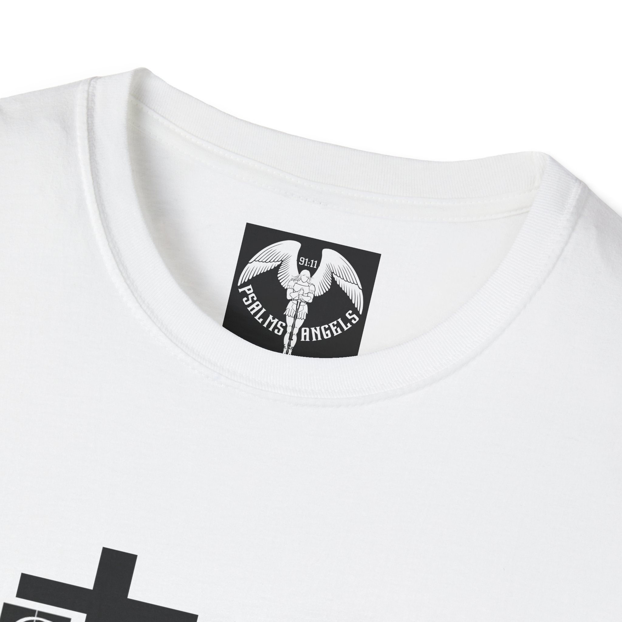 Psalms Angels "I Am Victorious" Graphic Bible Verse Unisex White Tee Amour