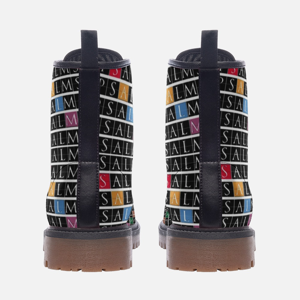 Psalms Angels Casual Faux Leather Lightweight Unisex Boots Psalms 118.1