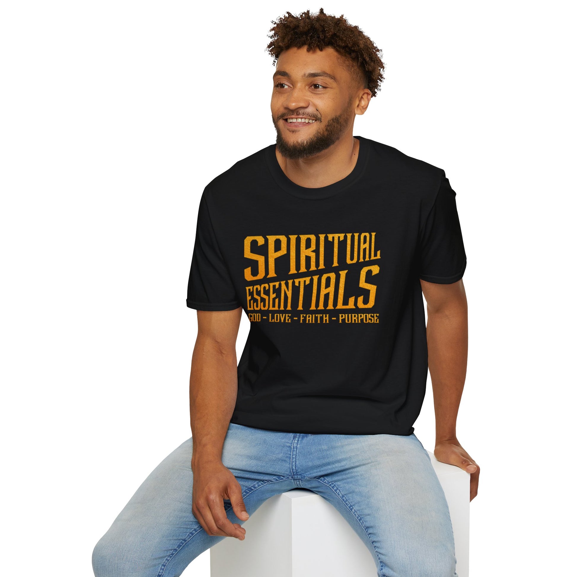 Psalms Angels Spiritual Essentials Classic Unisex Black Tee