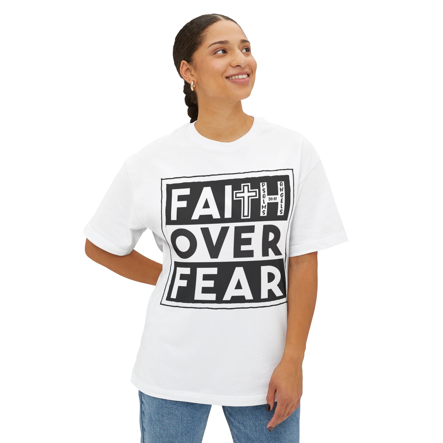 Faith Over Fear t-shirt by Psalms Angels