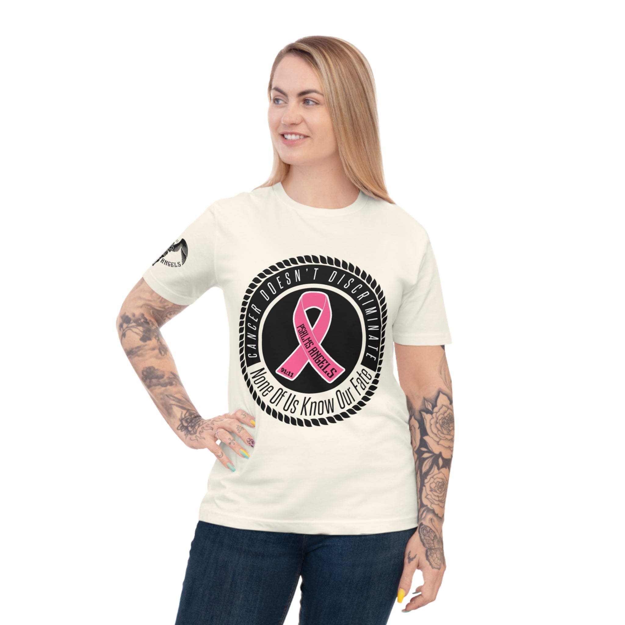 Psalms Angels Prostate Cancer Awareness Charitable Unisex Organic Cotton T-Shirt Armour