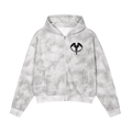 100% Christian Retro Look Boxy Fit Zip-up Stone Washed Fleece Hoodie ODMPOD