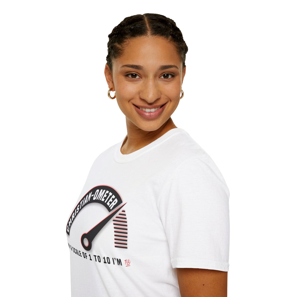 Psalms Angels "100 Percent Christian" Graphic Unisex White Tee Armour